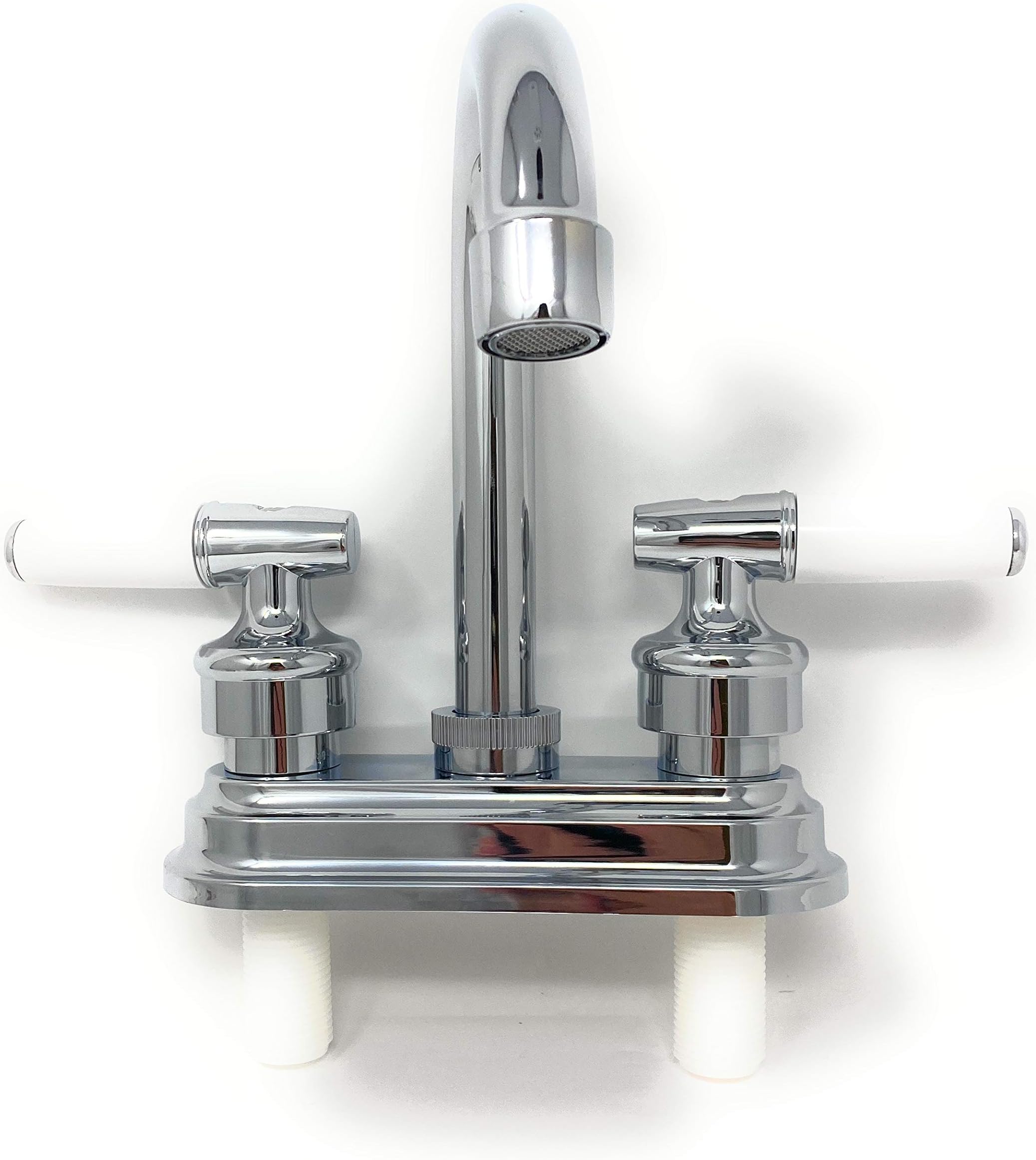 Faucet Bathroom Bar Utility Basin Sink 4" Base; Chrome ABS construction Lead Free [1207 P] - Grifo para baño de cromo, Base 10.16 cm