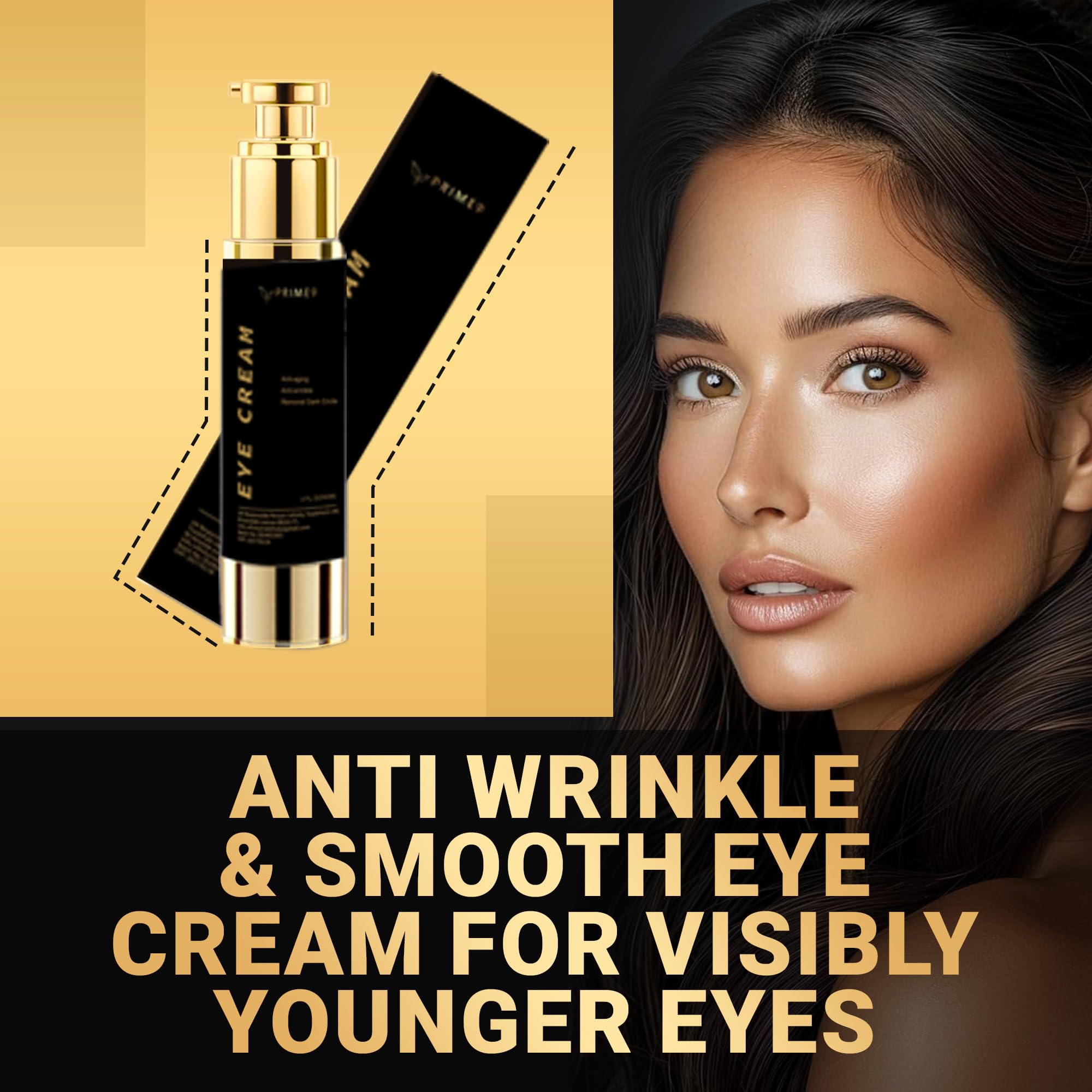 Prime9 Eye Cream for Dark Circles and Puffy Eyes, 60 ml (Pack of 1) - Image 2