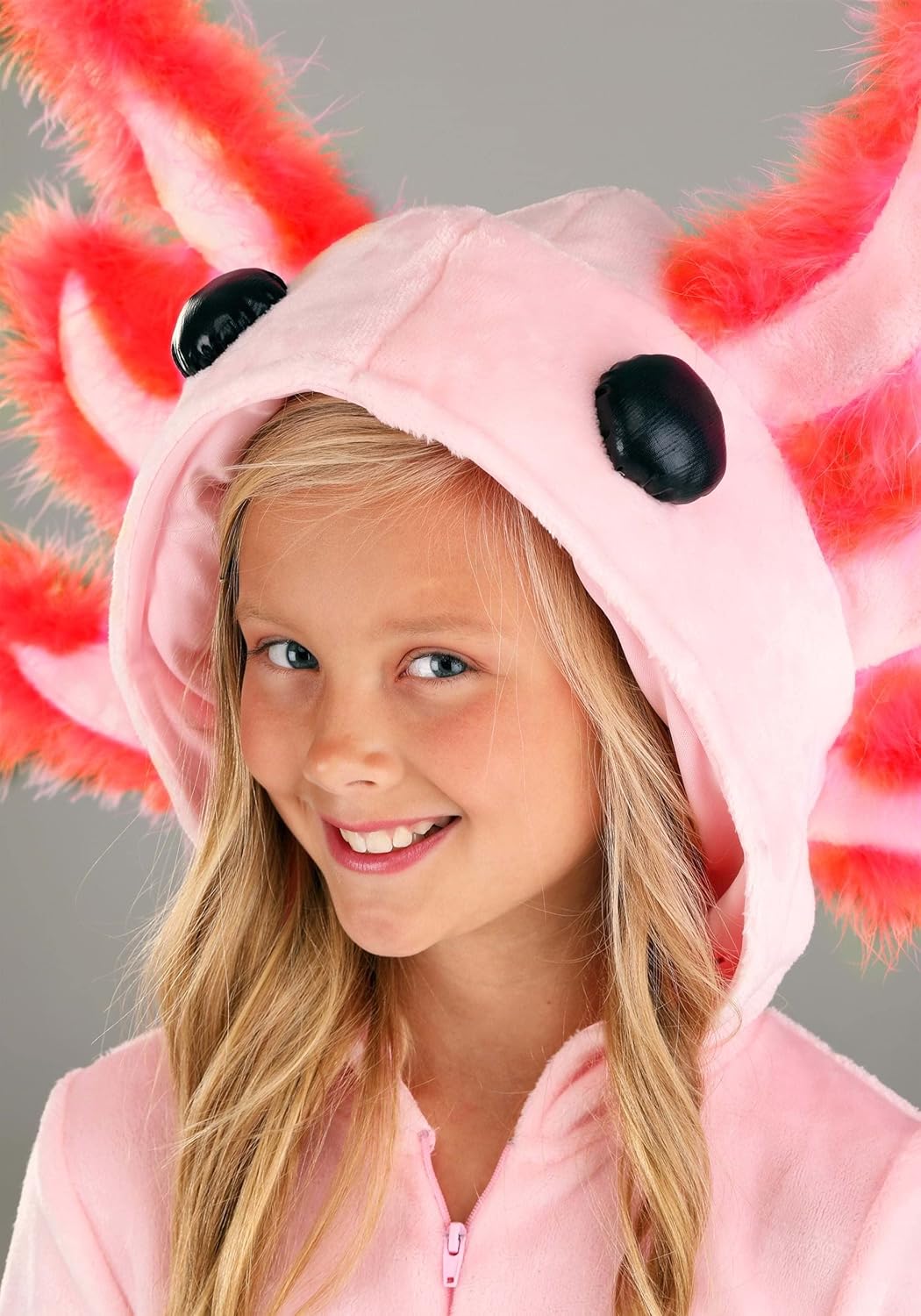 Adorable Axolotl Costume for Kids | Sea Creature Jumpsuit | Halloween or Animal Themed Party Outfit - Image 3