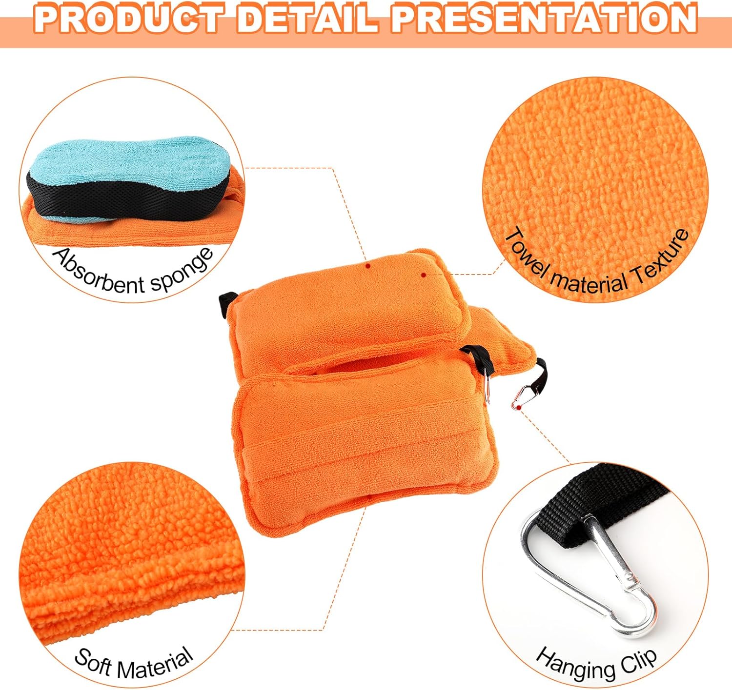 Seenelling Kayak Sponge Kayaking Water Absorbing Bilge Sponges for Canoeing Rowing Boating Easy Water Cleanup and Removal