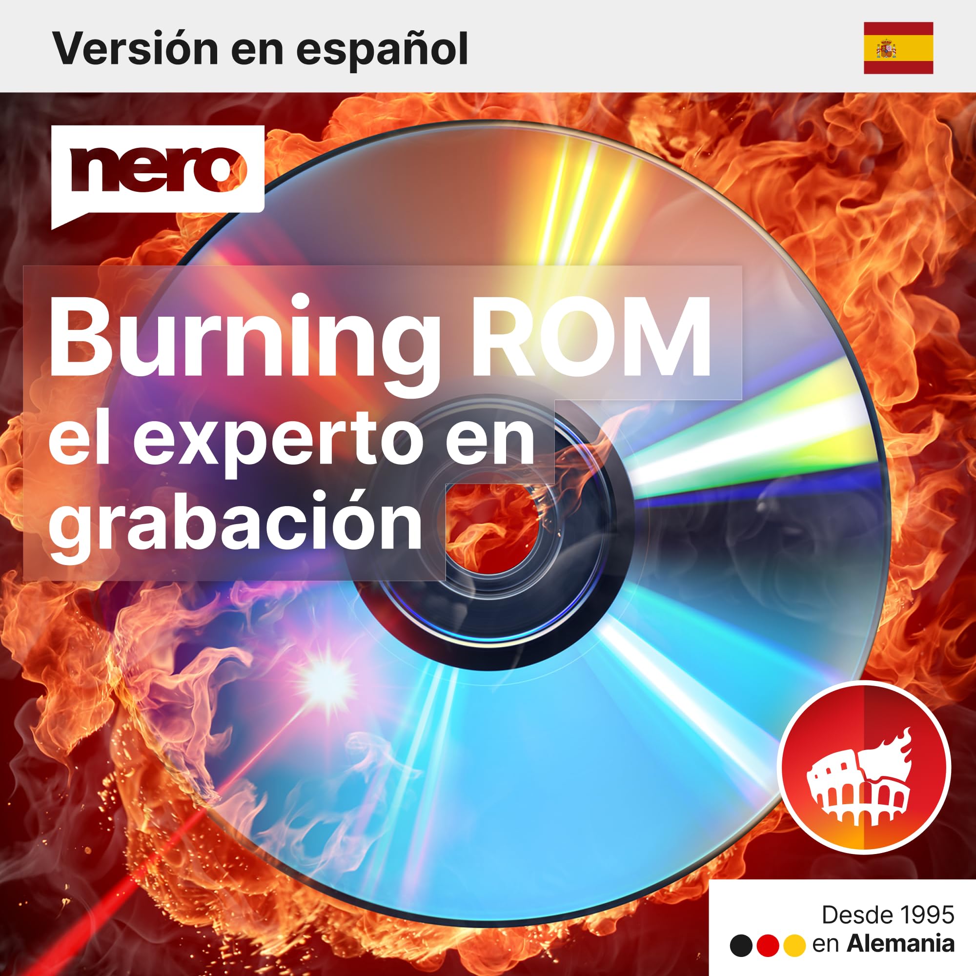 Nero Burning ROM 2025 | El original | Programa de grabación para Windows 11 / 10 / 8 / 7 | Quemar, Copiar, Seguro, Extraer | Cd y dvd burner software | licencia ilimitada | 1PC |
