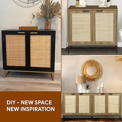 Miniatura 5 de KOLWOVEN Rollo de cincha de caña cerrada de ratán cuadrado de 24 pulgadas de ancho, hoja de 24 pulgadas de ancho x 84 pulgadas de ancho (7 pies),