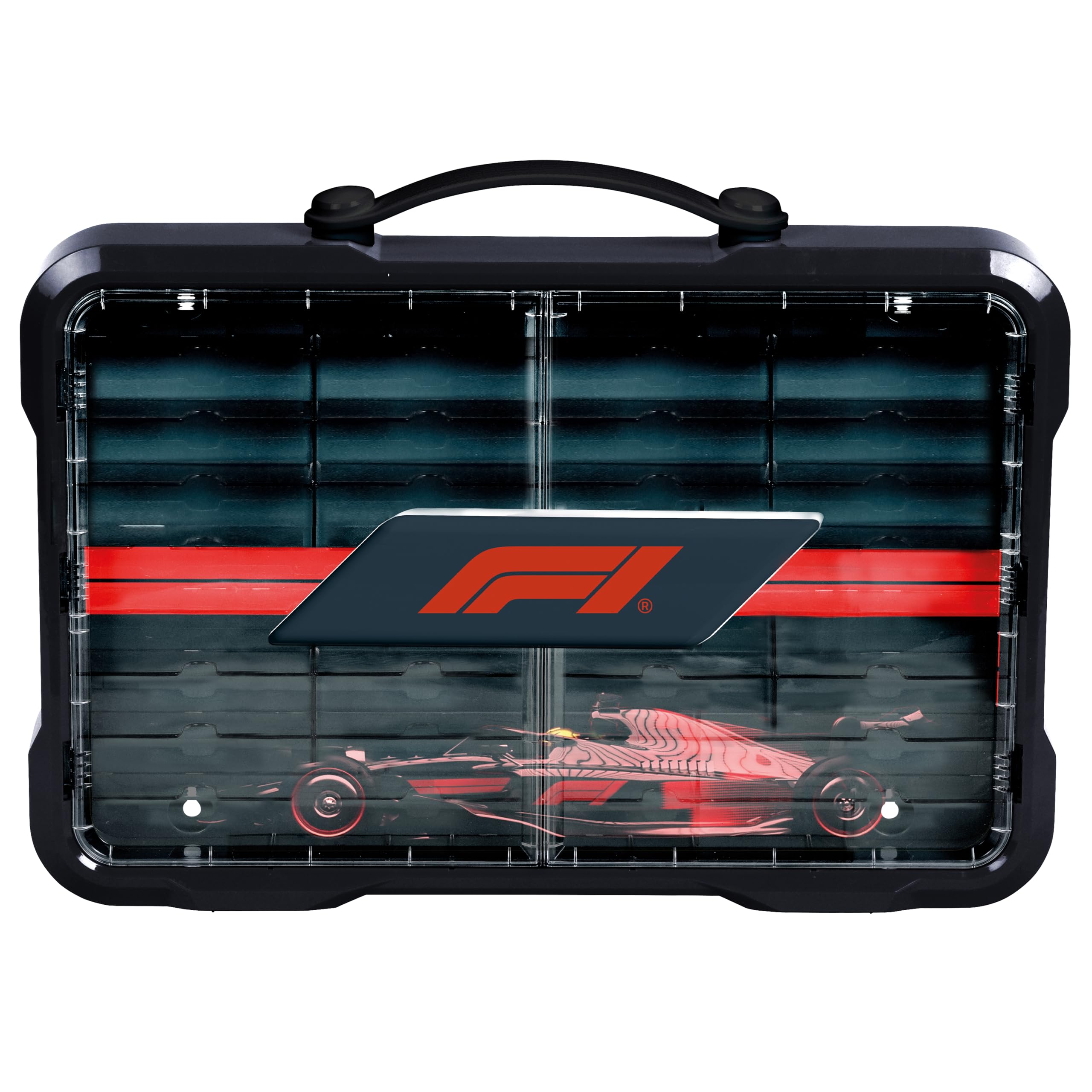 Theo Klein 2455 F1® Display Showcase with Light and Storage for up to 54 Cars, Official Licensed Product, Toy for Children Aged 3+