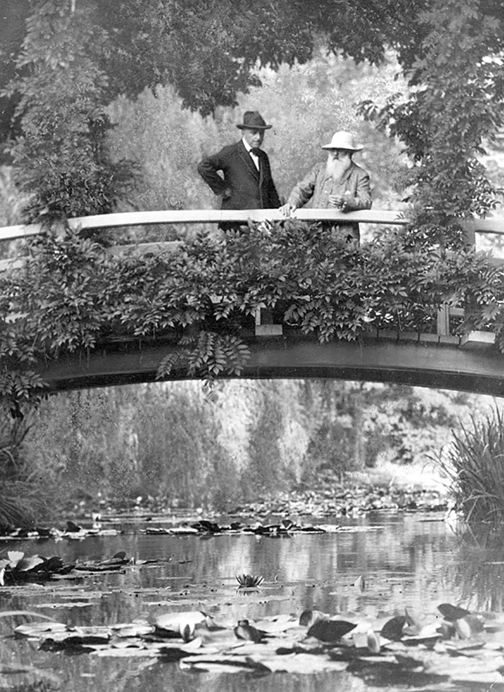 Impression Claude Monet in Garden New York Times 1922 de qualité musée