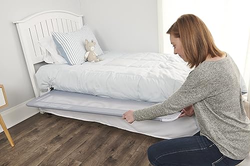 Miniatura 4 de Regalo - Riel Hideaway para cama, extralargo de 54 pulgadas, con sistema de seguridad de anclaje reforzado, color gris