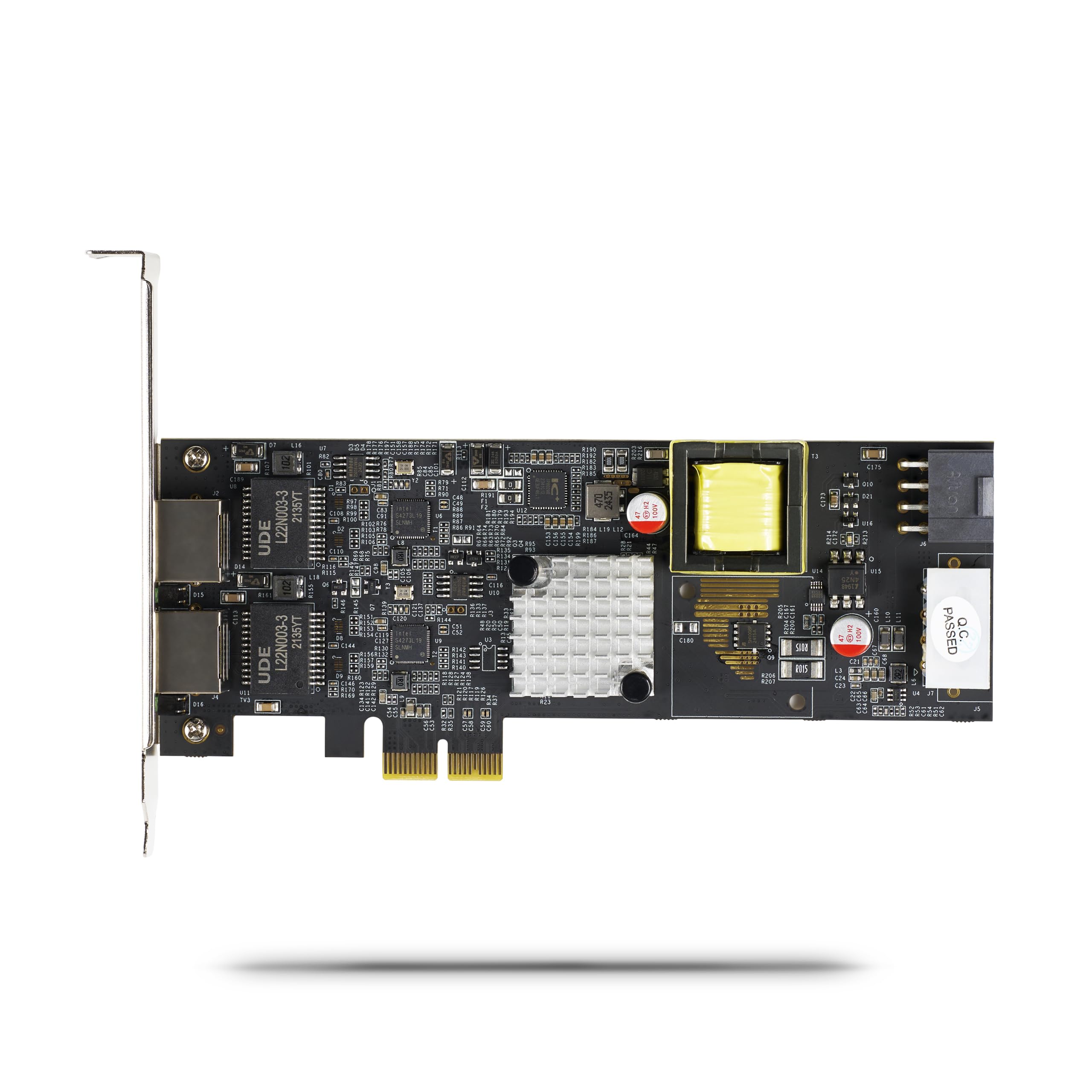 StarTech Carte Réseau PoE PCIe 2 Ports 2.5Gbps (PR22GIP-NETWORK-CARD) | NBASE-T, Intel I225-V, 802.3af/at PoE+, Multi-Gigabit NIC, Alimentée par SATA