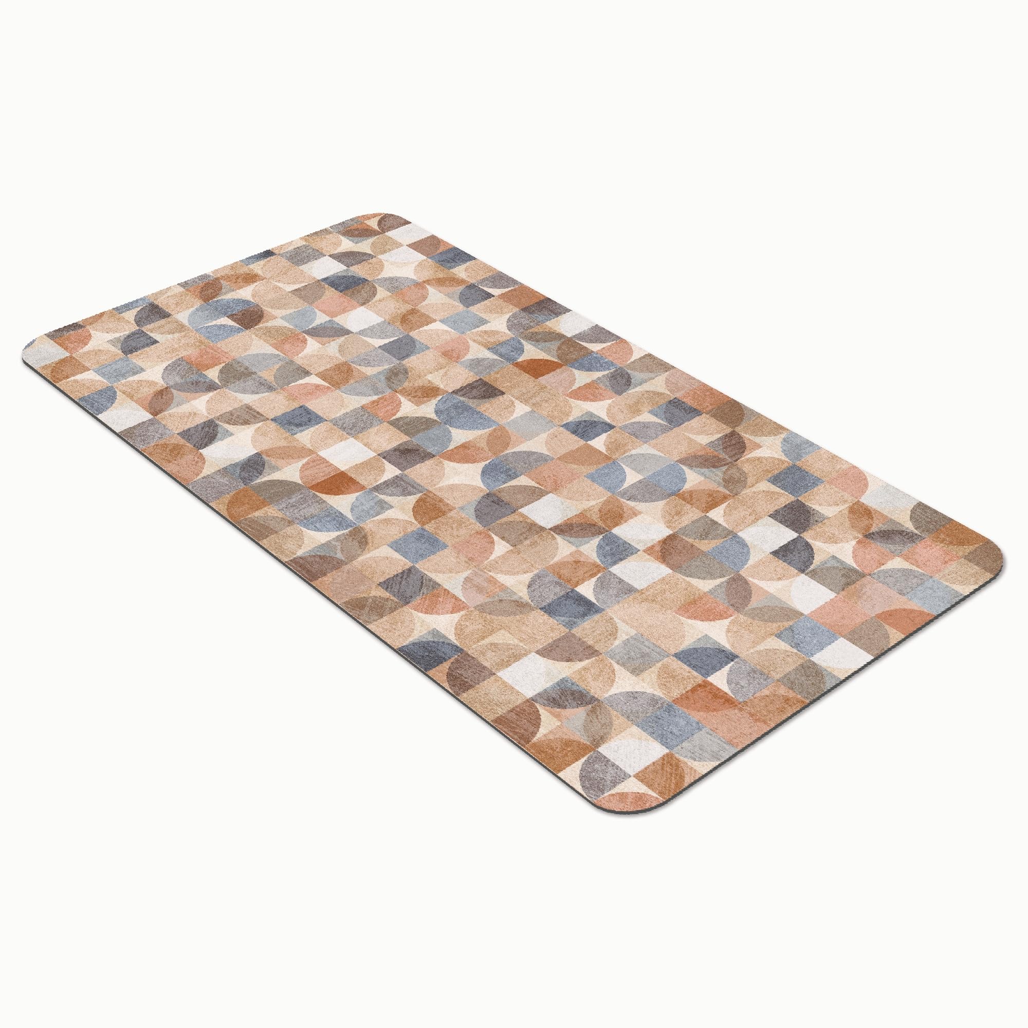 Comart - Alfombra Cocina Gaya - Absorbente - 60x80 - Gajos de Colores