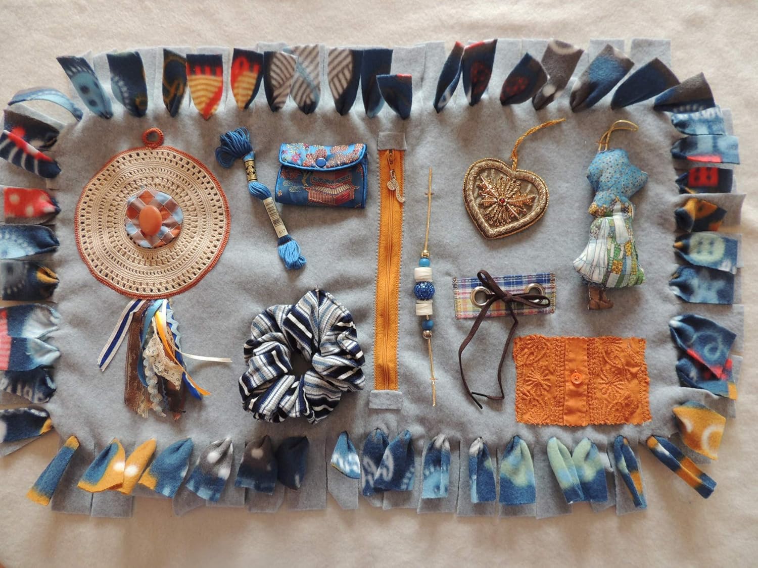 Fidget Blanket Quilt for Dementia PatientsSewing theme Handmade Products