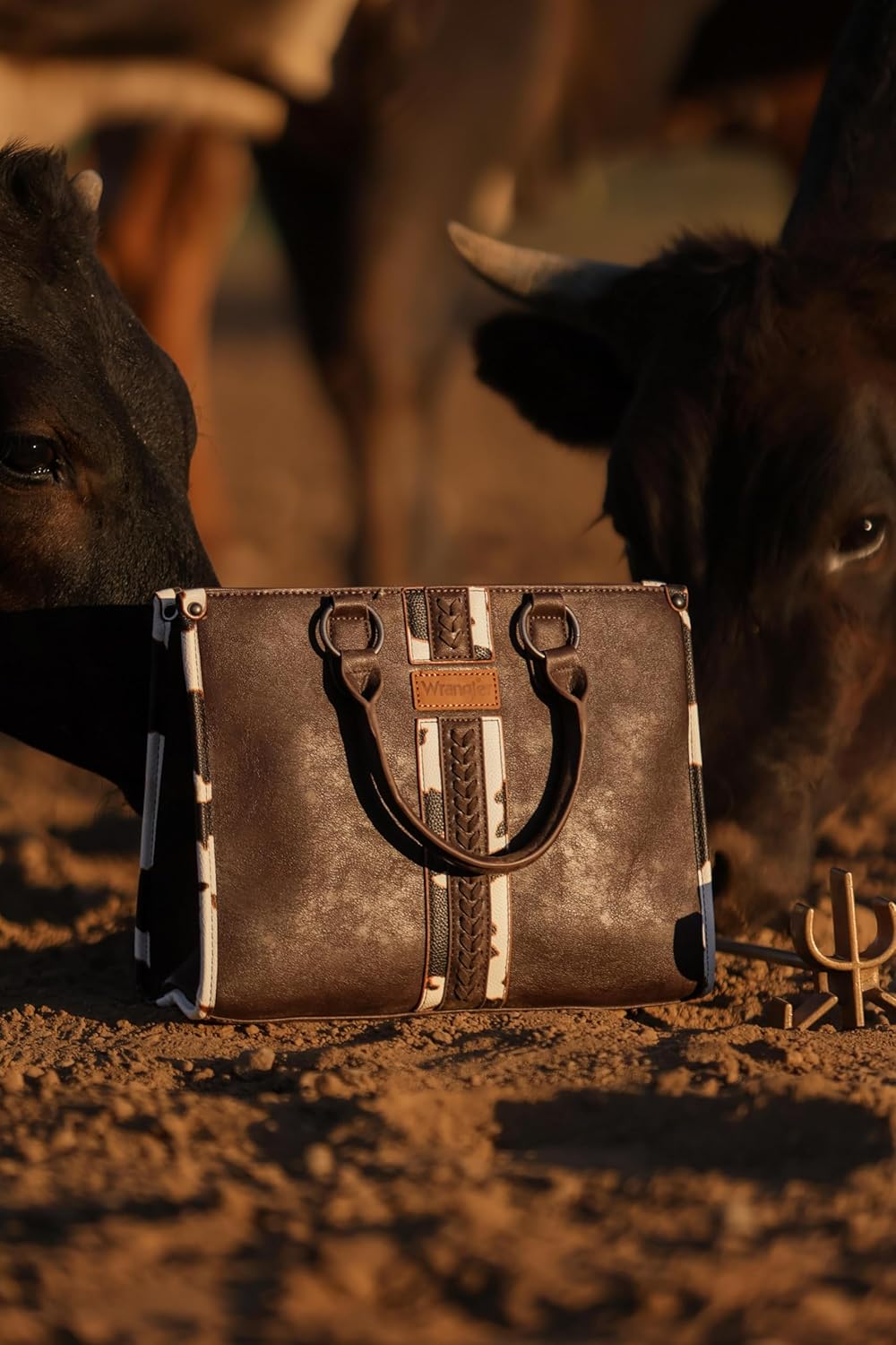 Montana West Wrangler Animal Print Tote Bag for Women Western Purse Boho Top Handle Satchel Handbag - Image 2