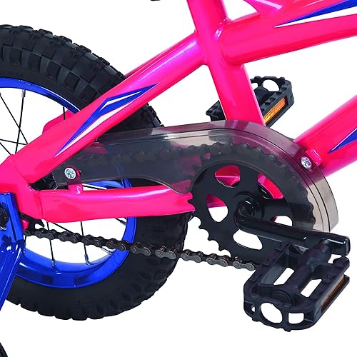 Vista 6 de Huffy Bicicleta infantil de 12 pulgadas con ruedas de entrenamiento Rosado