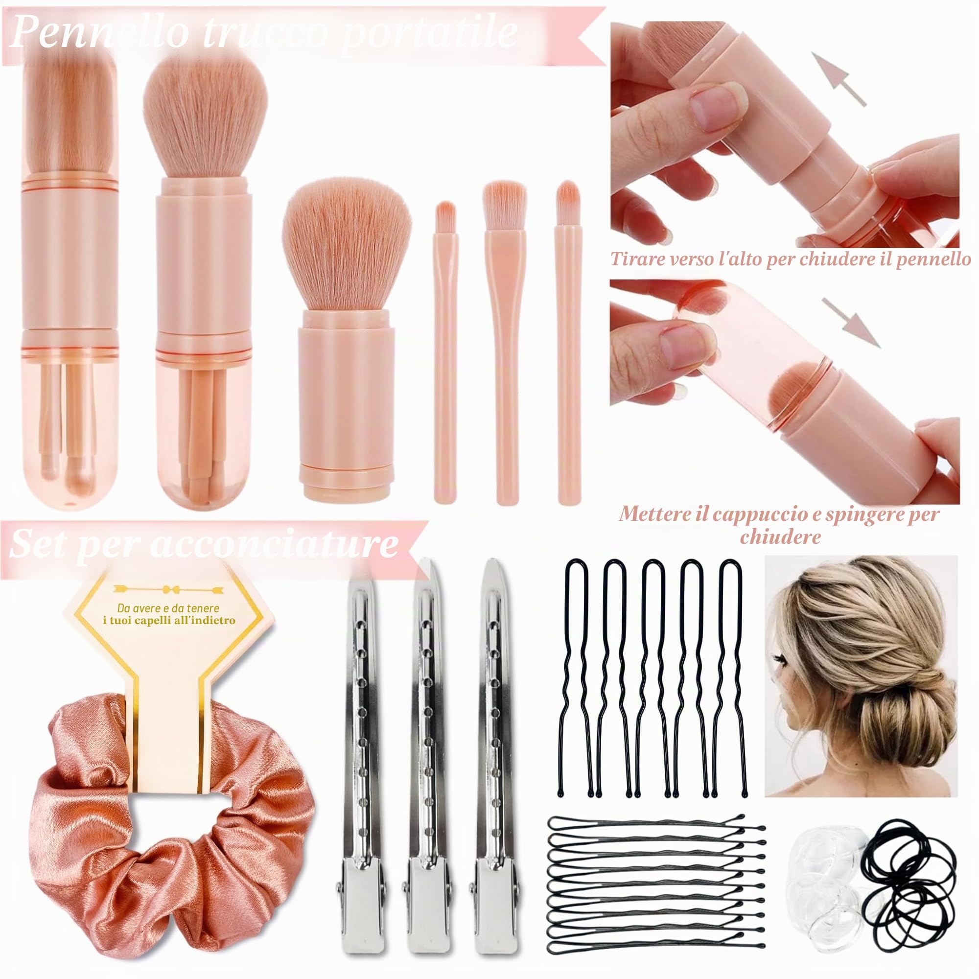 ARK Survivor Kit di emergenza per matrimonio da donna, 39 elementi essenziali per la sposa, squadra, sposa, kit da viaggio tutto in uno, per la cura della persona, set da viaggio da donna