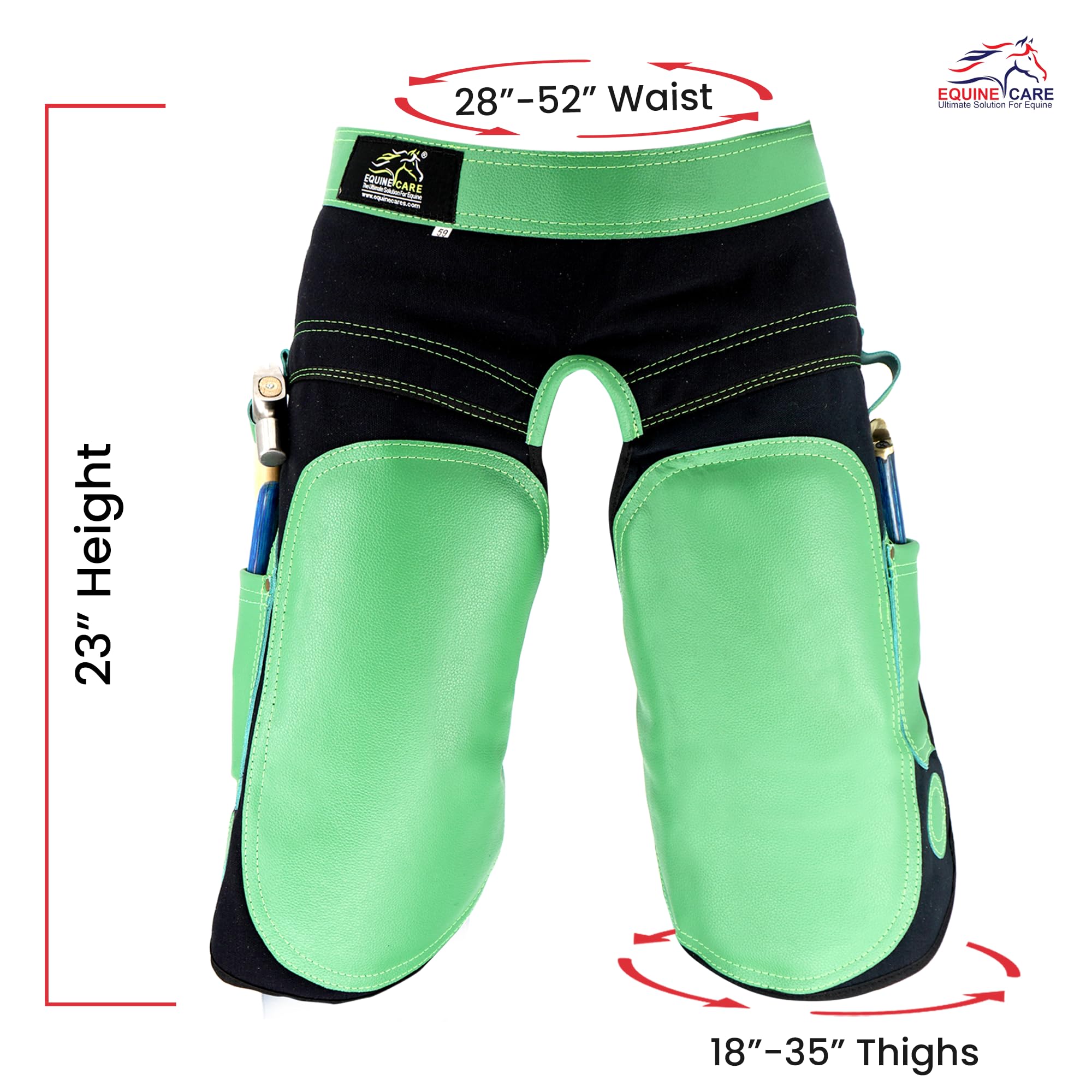 Equine Care Farrier Schürze Chaps - 2mm Rindsleder Produktbild-Vorschau 6
