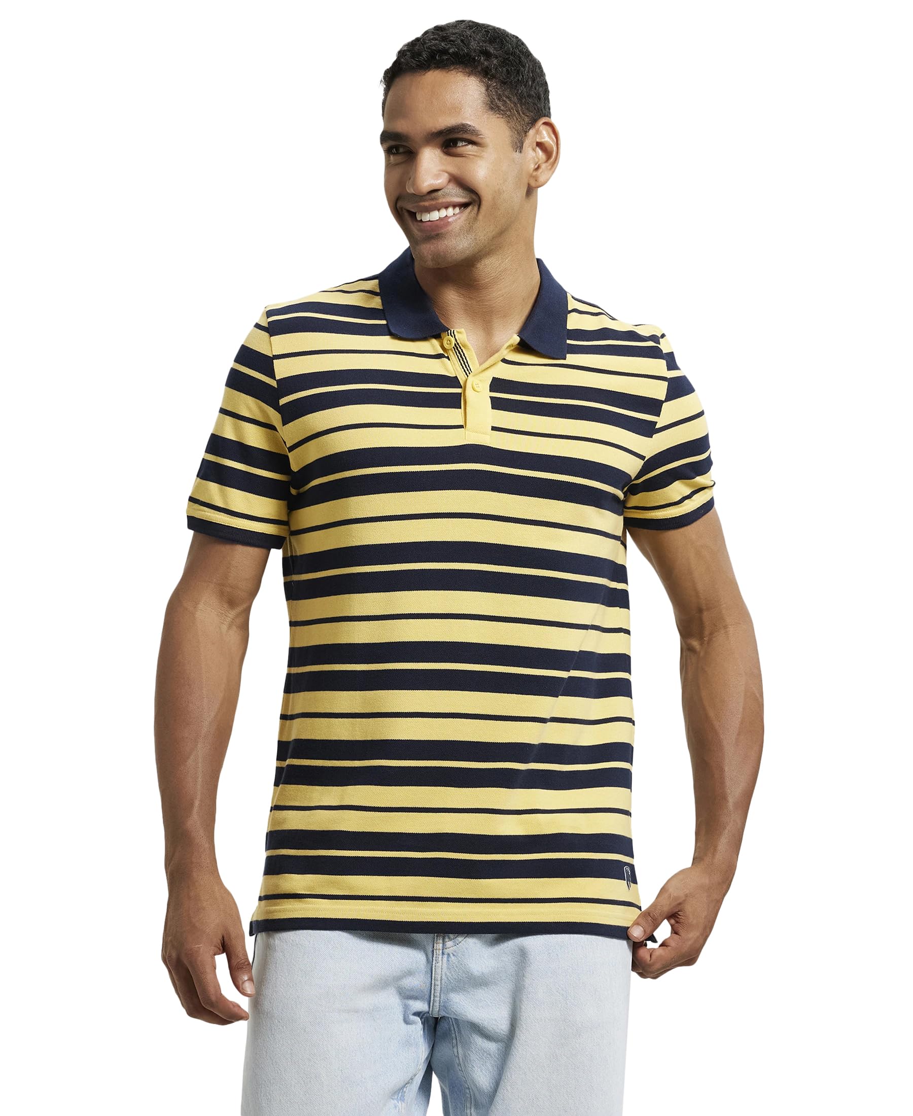 jockey US93 Men Super Combed Cotton Rich Striped Polo T-Shirt-picture-44