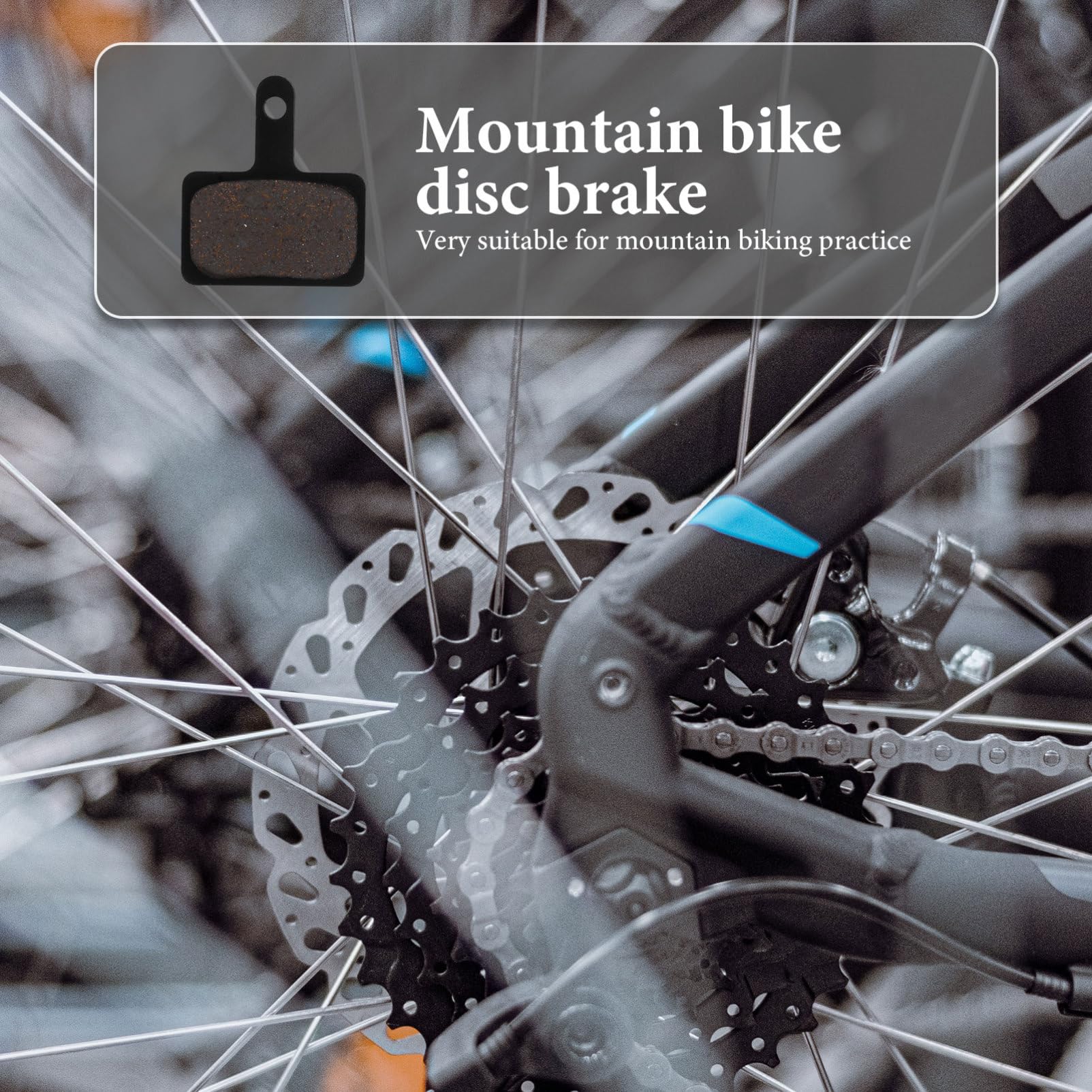 Toyvian Pastiglie Disco Semi Metalliche per Biciclette Dissipazione Calore Adatte per Mountain Bike e Scooter Resistenti e Silenziose Prestazioni Frenata Potenti