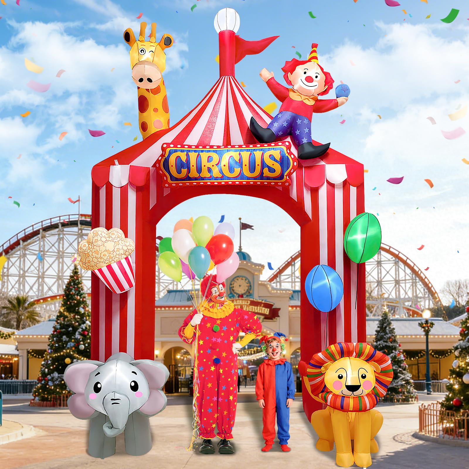 Photo 1 of Kalolary 10FT Circus Inflatable Arch Decoration