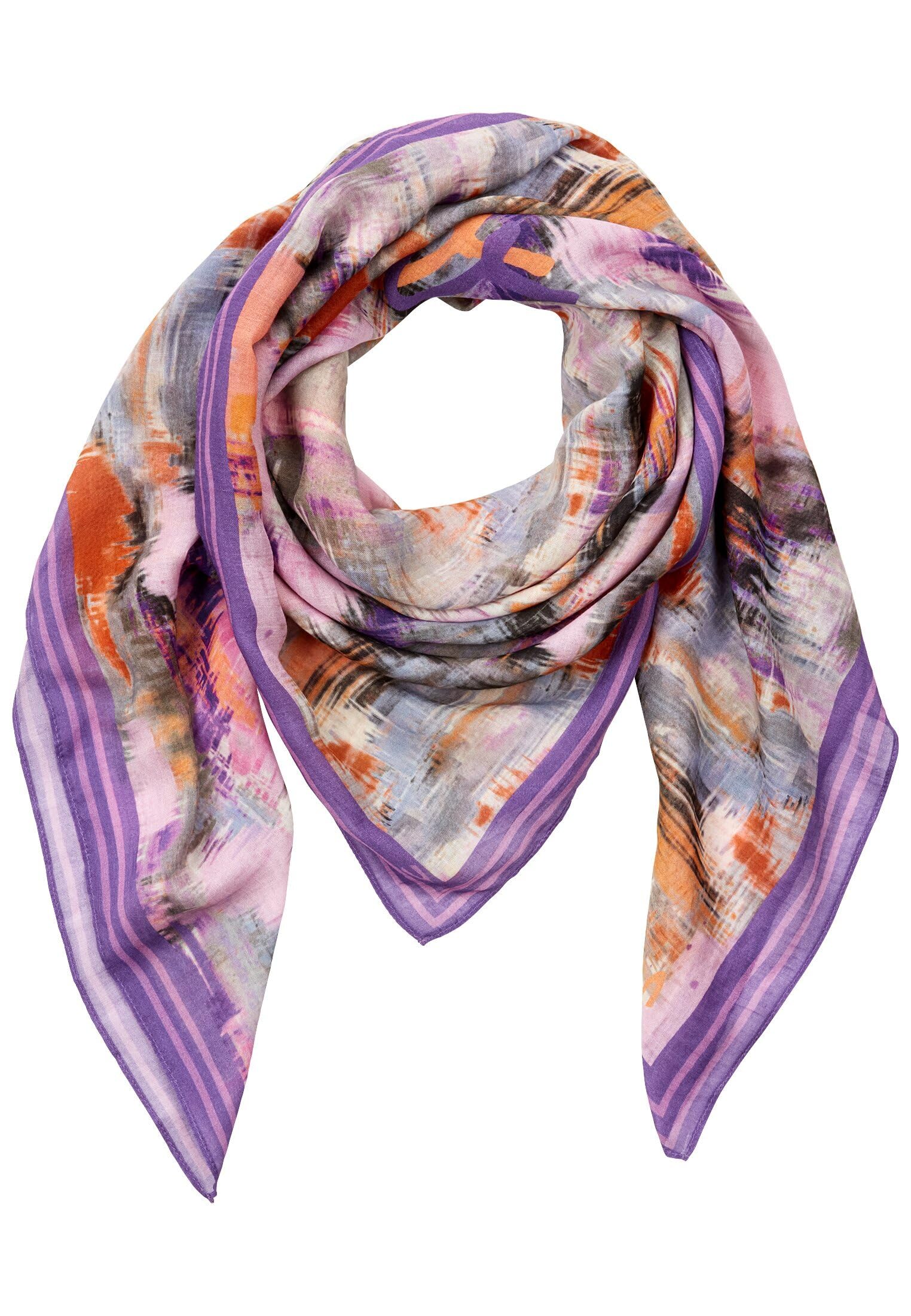 camel active Damen Schal aus reiner Baumwolle