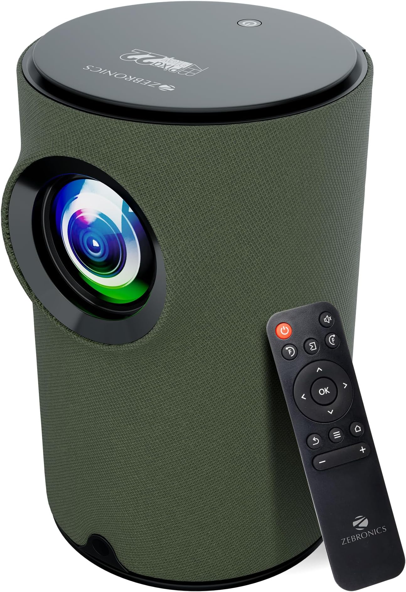 PIXAPLAY 22, Smart Projector, 3400 Lumens, 4K Support,160 Inch Screen Size, Supports Bluetooth, HDMI, USB, WiFi, 720p Native, Powerful Speaker, Electronic Focus, APP Support, Miracast