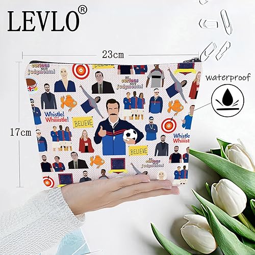 Miniatura 2 de LEVLO Bolsa de maquillaje para entrenador de fútbol, entrenador de fútbol, programas de televisión, regalos You Are Braver Stronger Smarter Than You