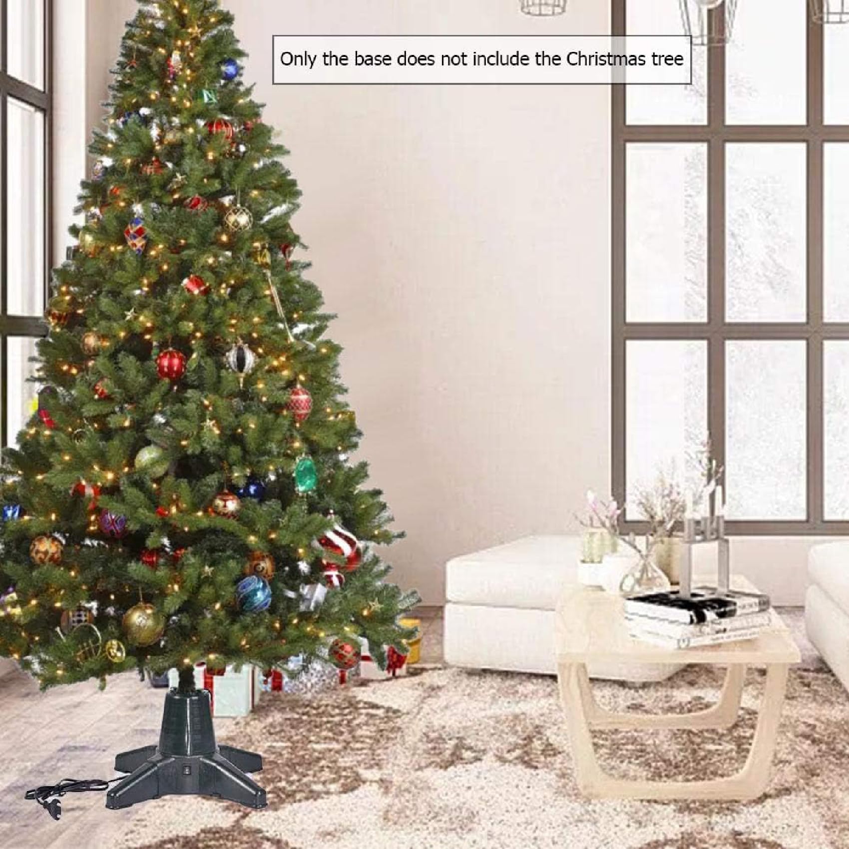 Soporte giratorio para árbol de Navidad, accesorios para árboles de Navidad, se adapta a todos los árboles de Navidad, soporte plegable para árboles de Navidad,para decoración de fiestas en el hogar,