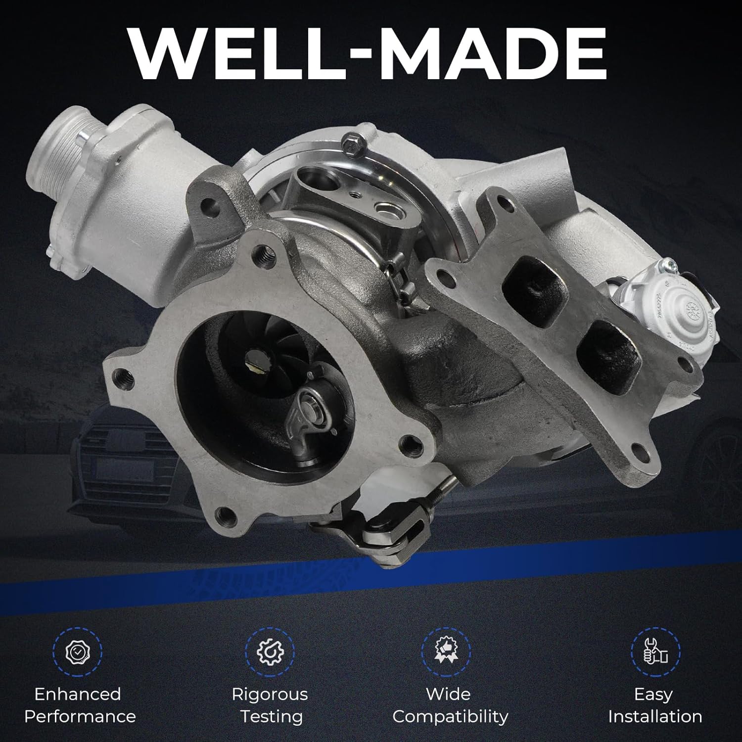 Turbocharger Turbo Kit Compatible with Audi A4 A5 A6 A7 Q5 2.0L Turbo 2012-2020 Repalce 06L145702 06L145722 06L145874
