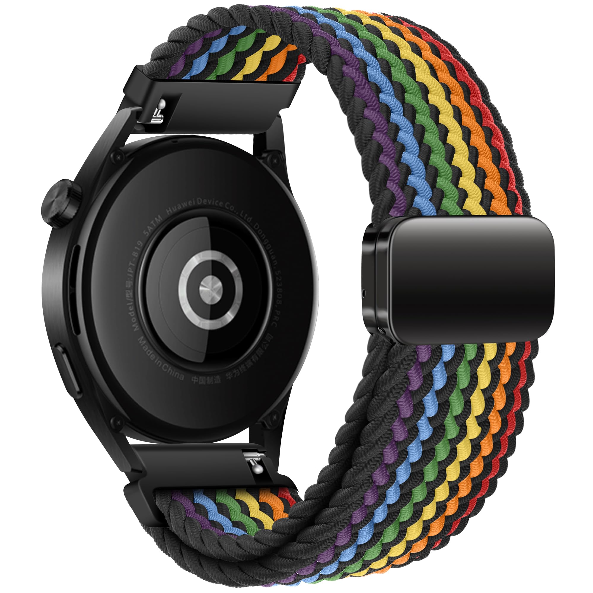 Mazoft Braided Sport Band Compatible with Samsung Galaxy Watch Band 7/FE/6/5/4/3 & Watch 5 Pro & 6/4 Classic &Gear S3/S2, 20mm & 22mm watch band for