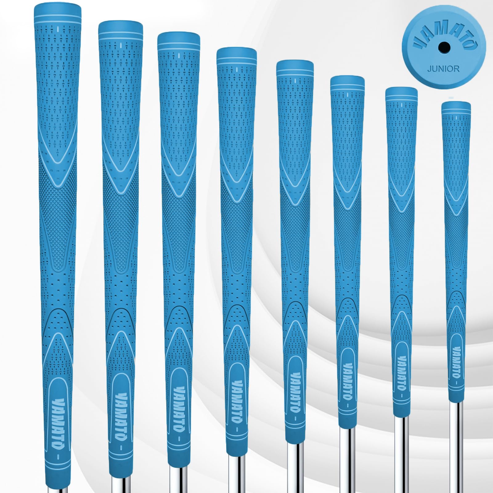 Yamato Junior Golf Grips Kids &amp; Youth Golf Club Grips - 8 Pack Of High-Quality Junior Golf Grips For Perfect Swing