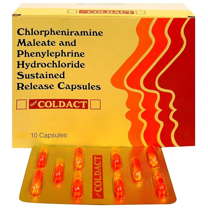 Coldact New Strip of 10 Capsules Amazon.in Health & Personal Care