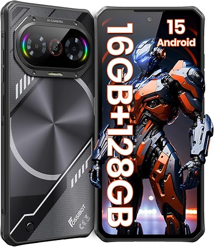 Miniatura 1 de FOSSIBOT Teléfono resistente F114 desbloqueado, Android 15, pantalla HD+ de 6.67 pulgadas, 90 Hz, 16 GB de RAM 128 GB1 TB ROM, cámara AI de 50 MP,