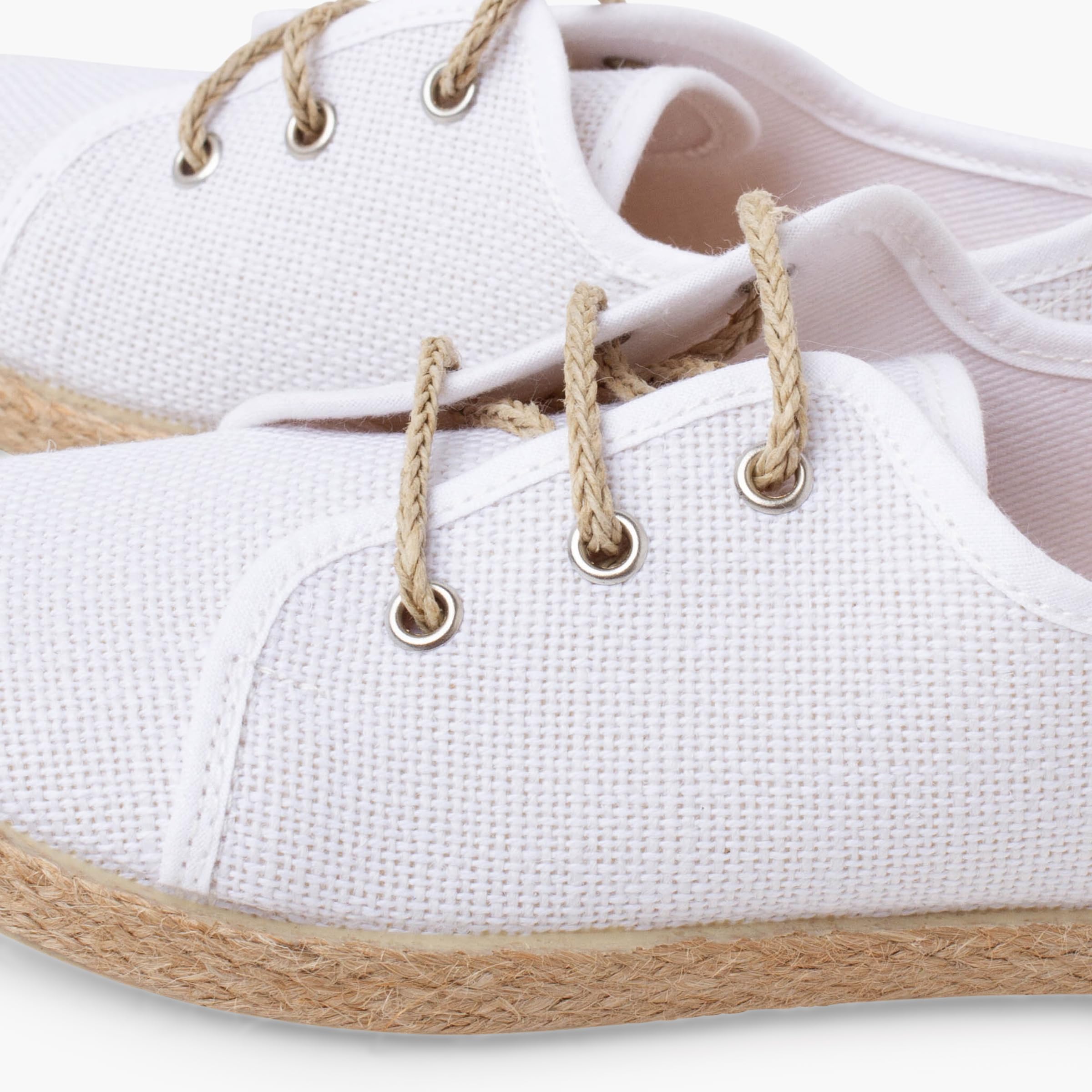 Pisamonas Blucher Niños Lino Cordones Yute