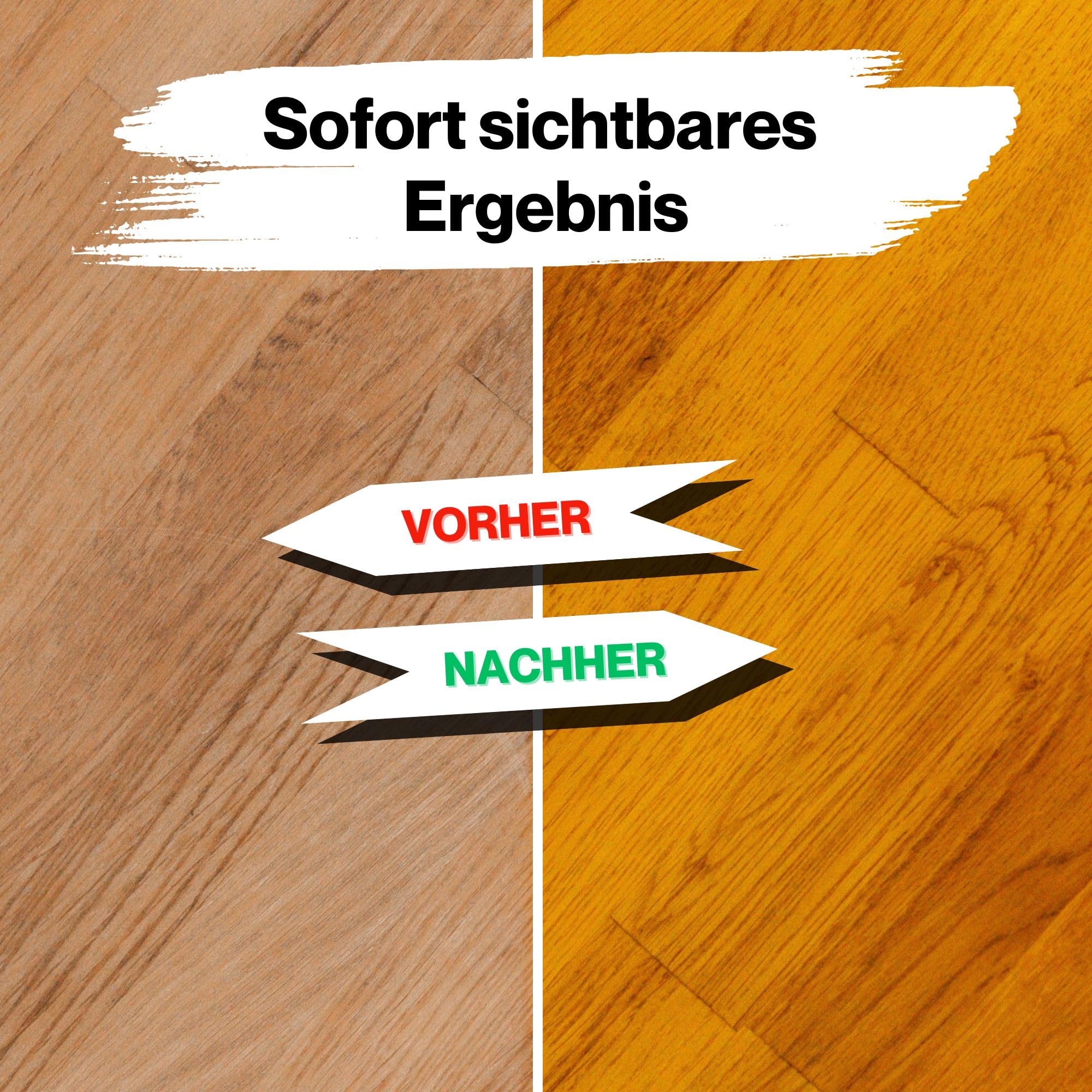 TIMBERINO Pflegeset Neupol Bienenwachs Holzöl [500ml] Pflegeöl für Holzmöbel Innen Parkett Öl Echtholz Furnier [Holzöl+Öltuch+Pinsel+Handschuh] Möbelpolitur Holz