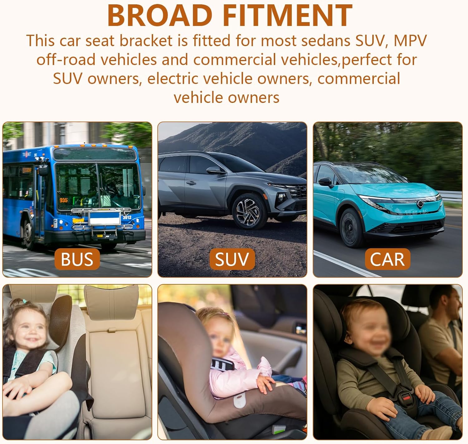 Chelhead Safe Cars Seat Mount Bracket Universal Child Seat Anchor Kit with 2 Adapter Easy Installation Universal Compatible with ISOFIX Child Safety Seats