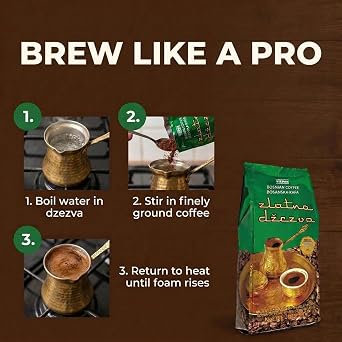 Vispak Zlatna Dzezva Ground Coffee, Regular Coffee, 907g