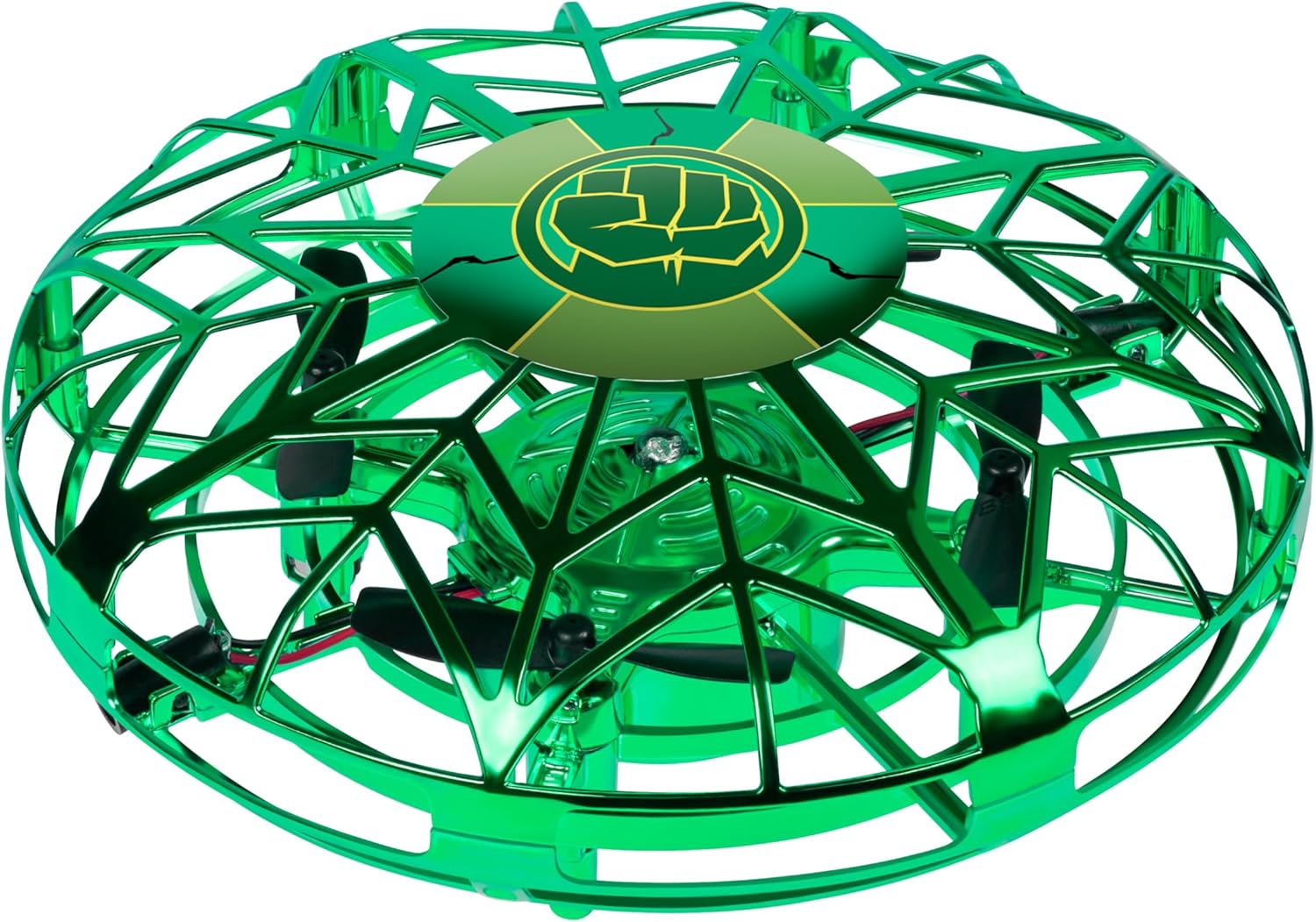 World Tech Toys Marvel Hulk Flying Toy – Motion Sensing UFO Toy with USB Charging – Marvel Licensed – Indoor/Outdoor Drone for Kids Ages 6+