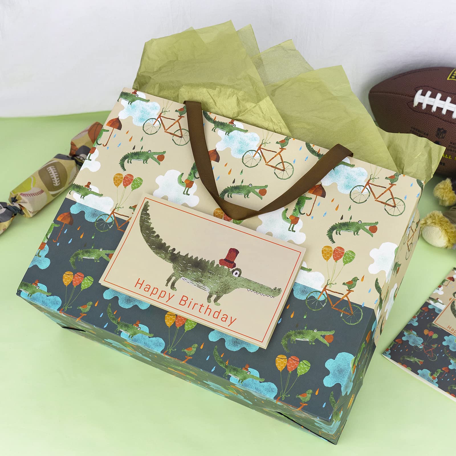 MAYPLUSS 16 Extra Large Birthday Gift Bag