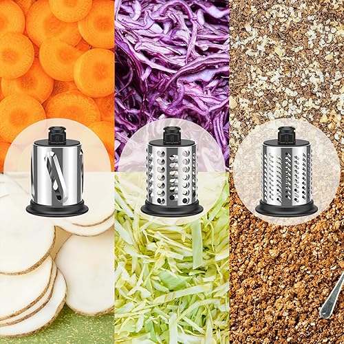 Miniatura 5 de Cofun Accesorio triturador para batidora de pie Kitchenaid, accesorio para rallador de queso, máquina de ensalada de alimentos para ayuda de cocina,