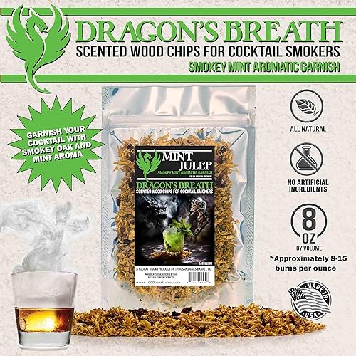 Vista 38 de Foghat - Ahumador de virutas de madera para ahumar, ahumador de cóctel, aliento de dragones y canela, virutas de madera natural, cócteles ahumados