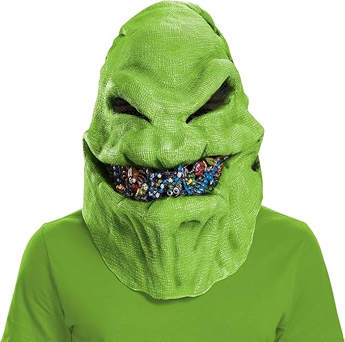 Miniatura 3 de Disney Nightmare Before Christmas - Máscara de vinilo de Oogie Boogie, accesorio oficial para disfraz de Oogie Boogie, talla única, Oogie Boogie,