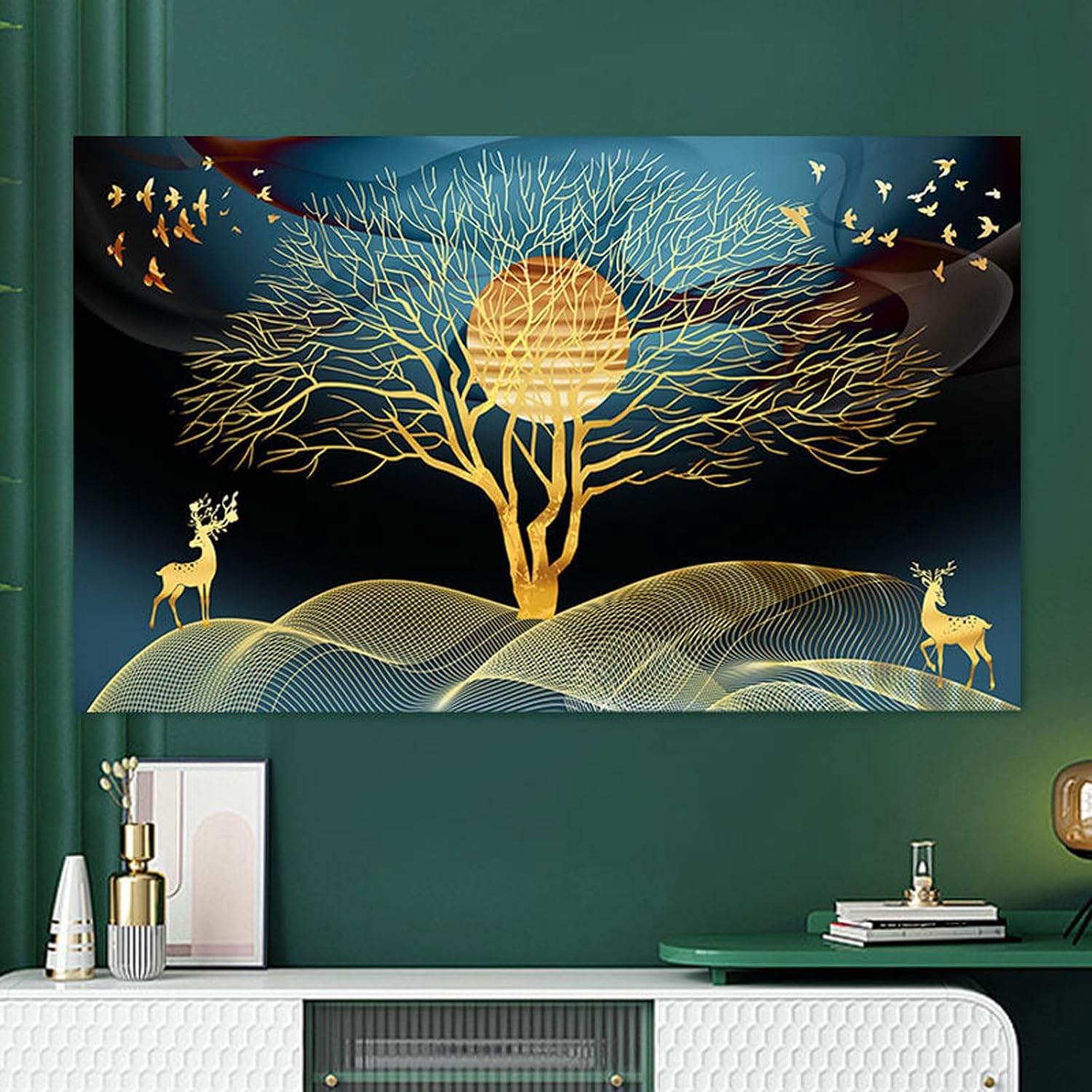 AIZYR Universal TV Cover Protective Household Dust TV Cover, Dustproof Protector Cover Printing Television Decoration Cover for LCD, LED,40inch - Image 6