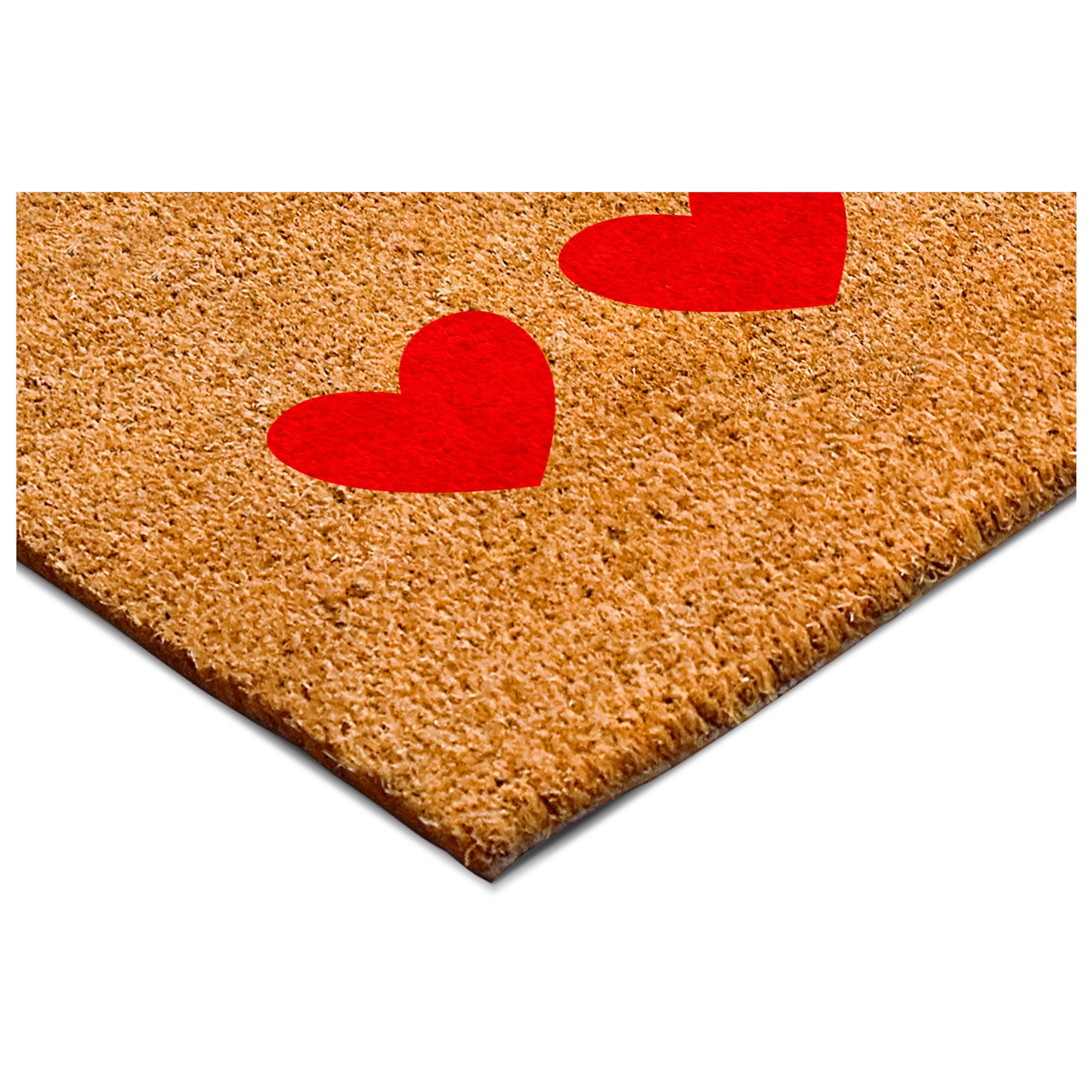 Calloway Mills 112272448 - Felpudo con diseño de corazón, color rojo