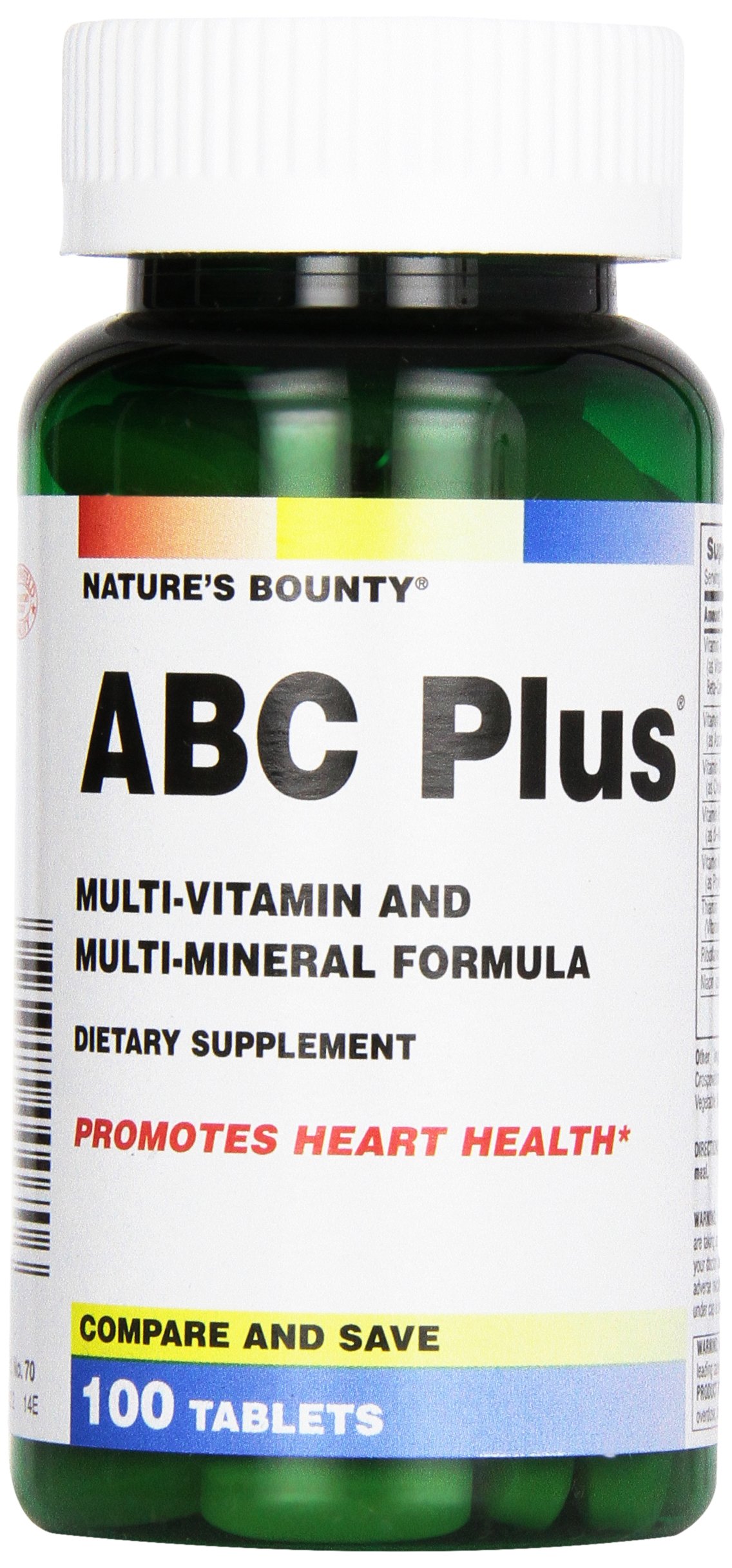 Buy Nature's Bounty, ABC Plus w/Lutein & Lycopene Cetrium Tablets, 100