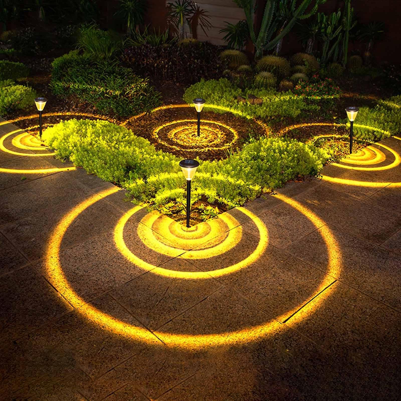 Yala Solar Lights Pathway Light, Pack of 2 Solar Garden Lights, Waterproof Outdoor Lighting Solar Powered Landscape Decoration Lighting Lawn, Patio, Valla, Pathway, Walkway and Driveway (Pack of 2pcs)