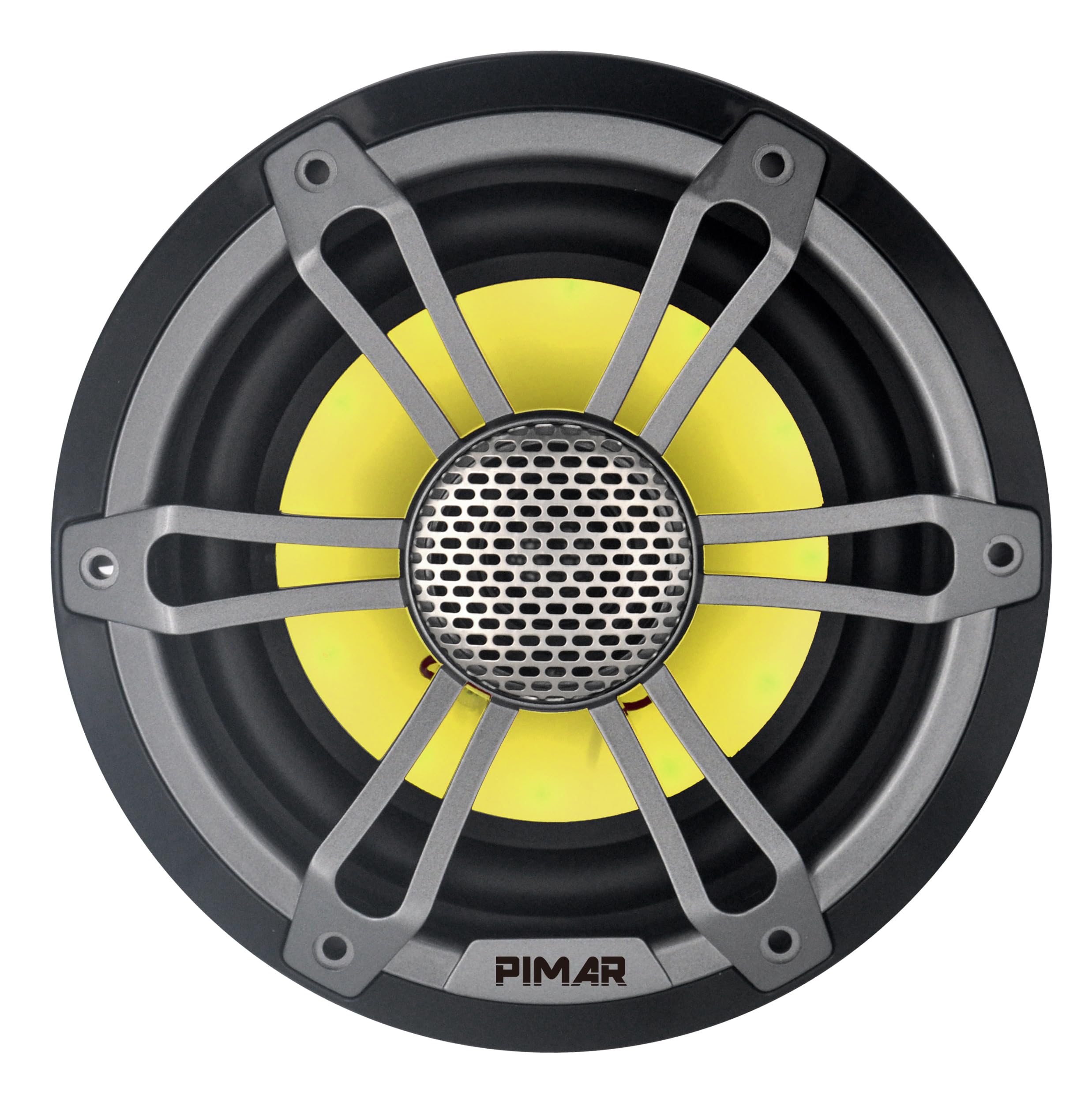 PIMAR Coppia di casse altoparlanti marine 150W LED barca gommone nautica accessori (2 CASSE)