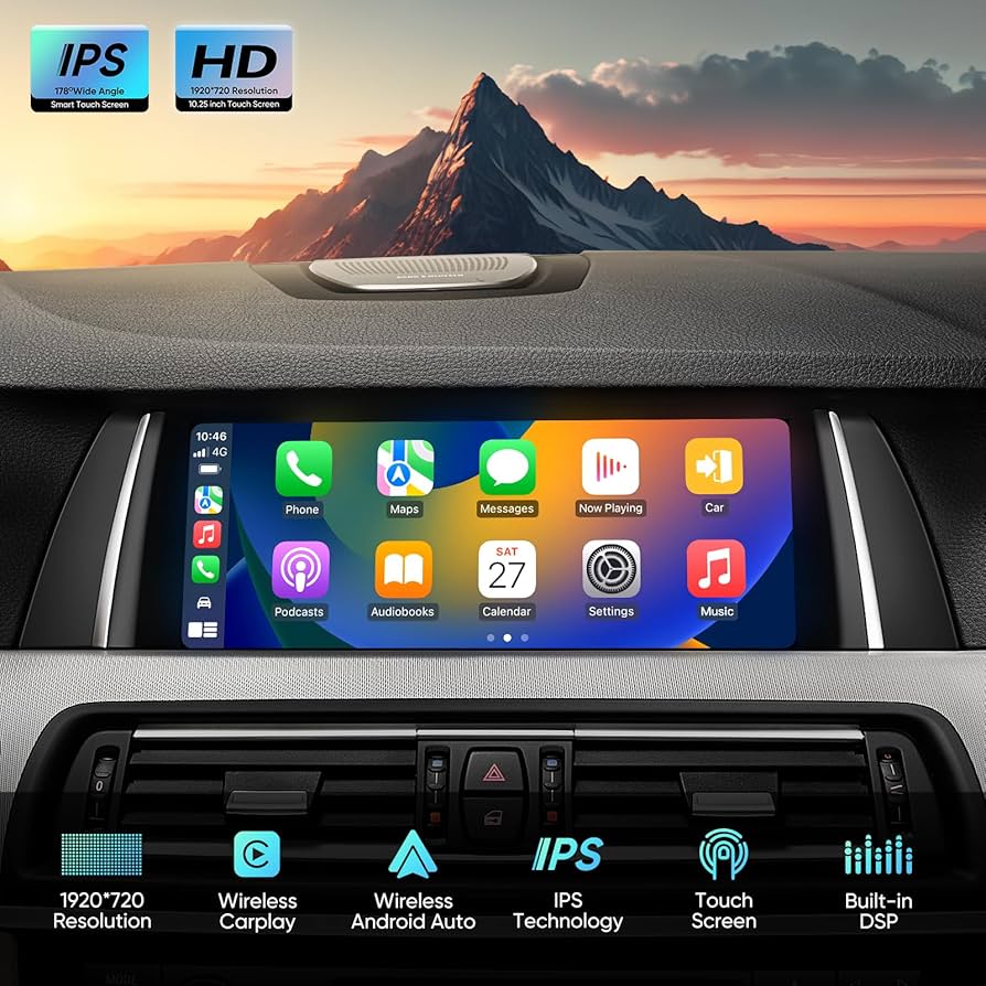 BMW 5シリーズ用 アンドロイドナビ F10 CarPlay BMW 5シリーズ,f10,f11,CarPlay,ステレオ,GPS,Cic,nbtシステム