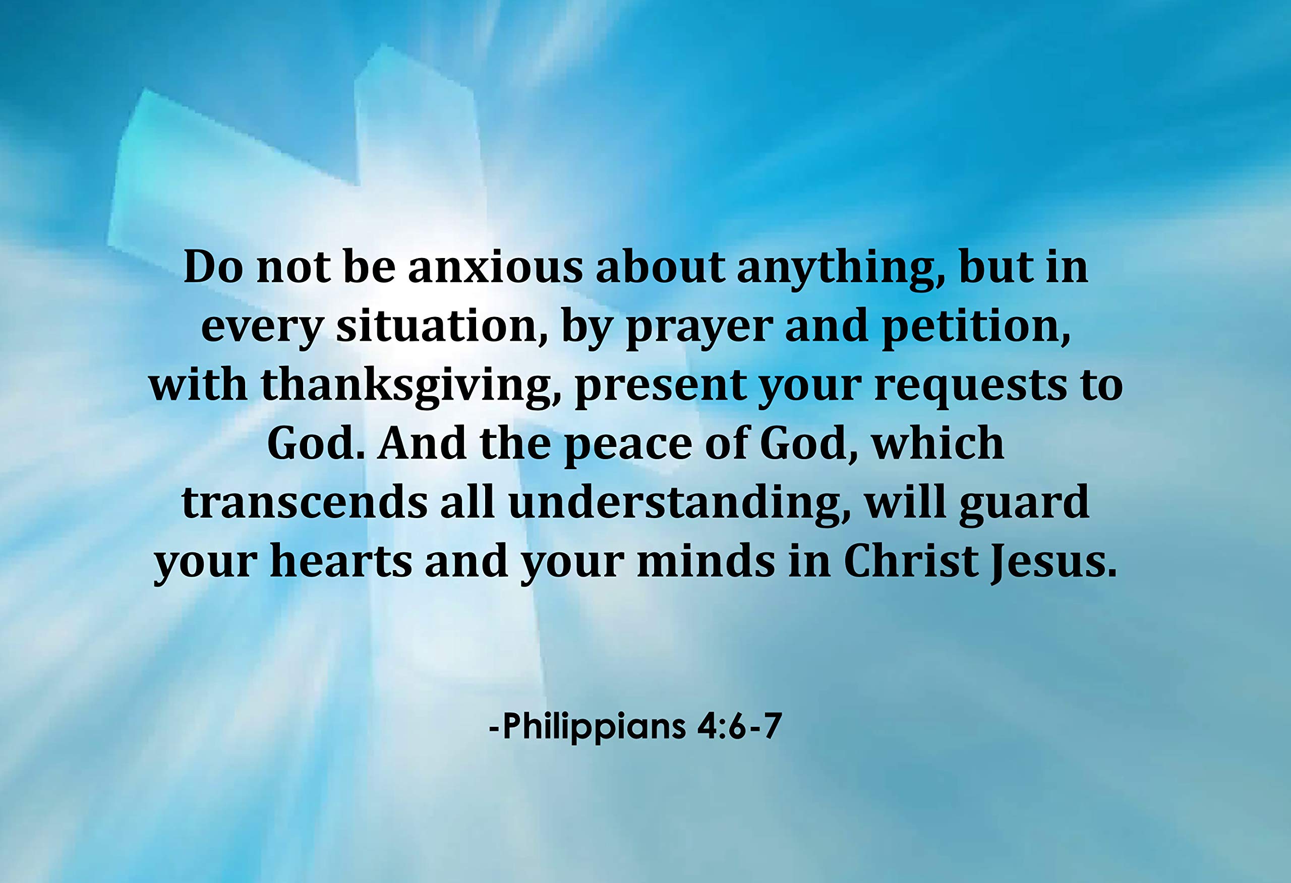 Scroll Do Not Be Anxious; Philippians 4:6-7 - Palabra De Dios