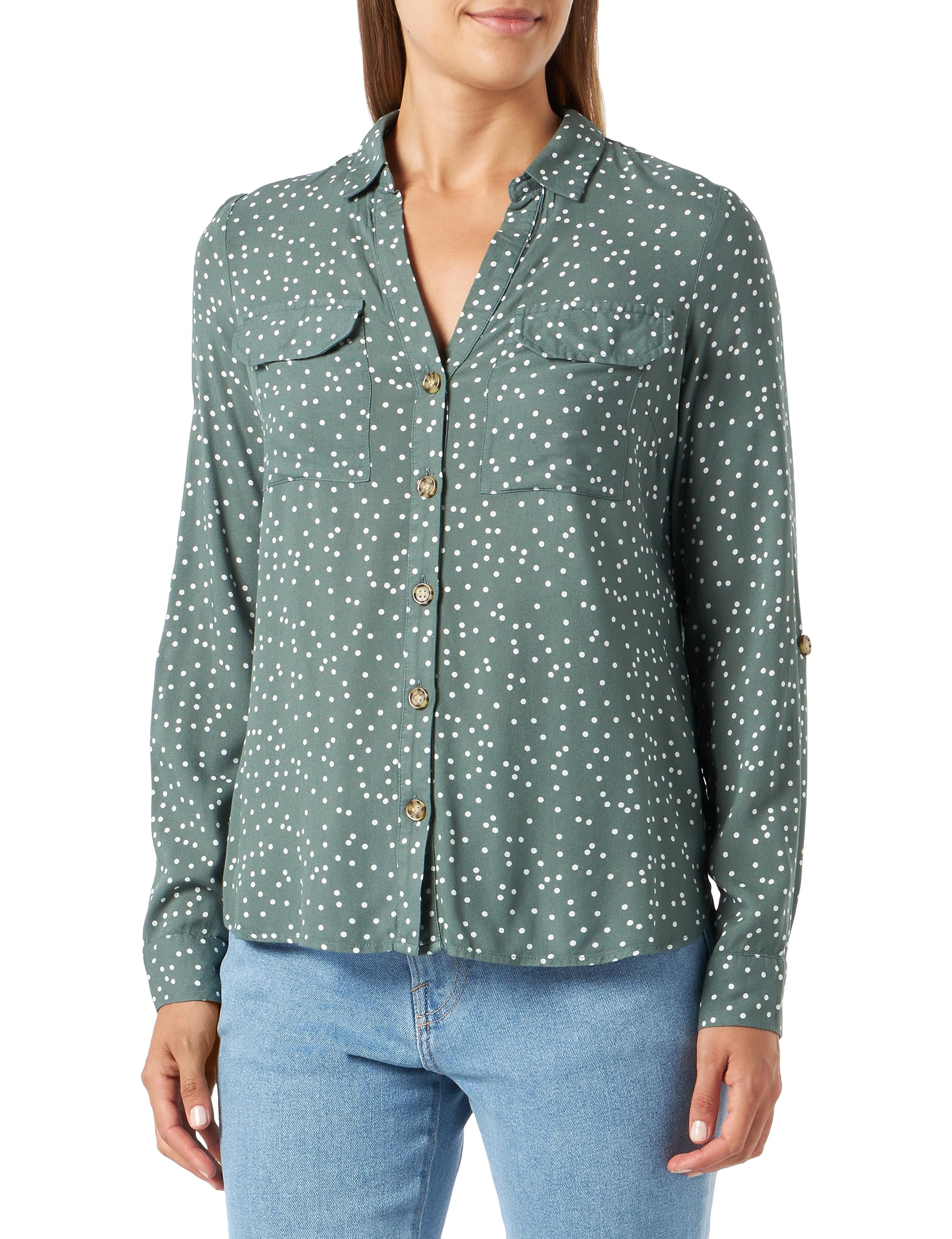 Vero Moda Vmbumpy-Camiseta (Talla L/S) Manga Larga para Mujer