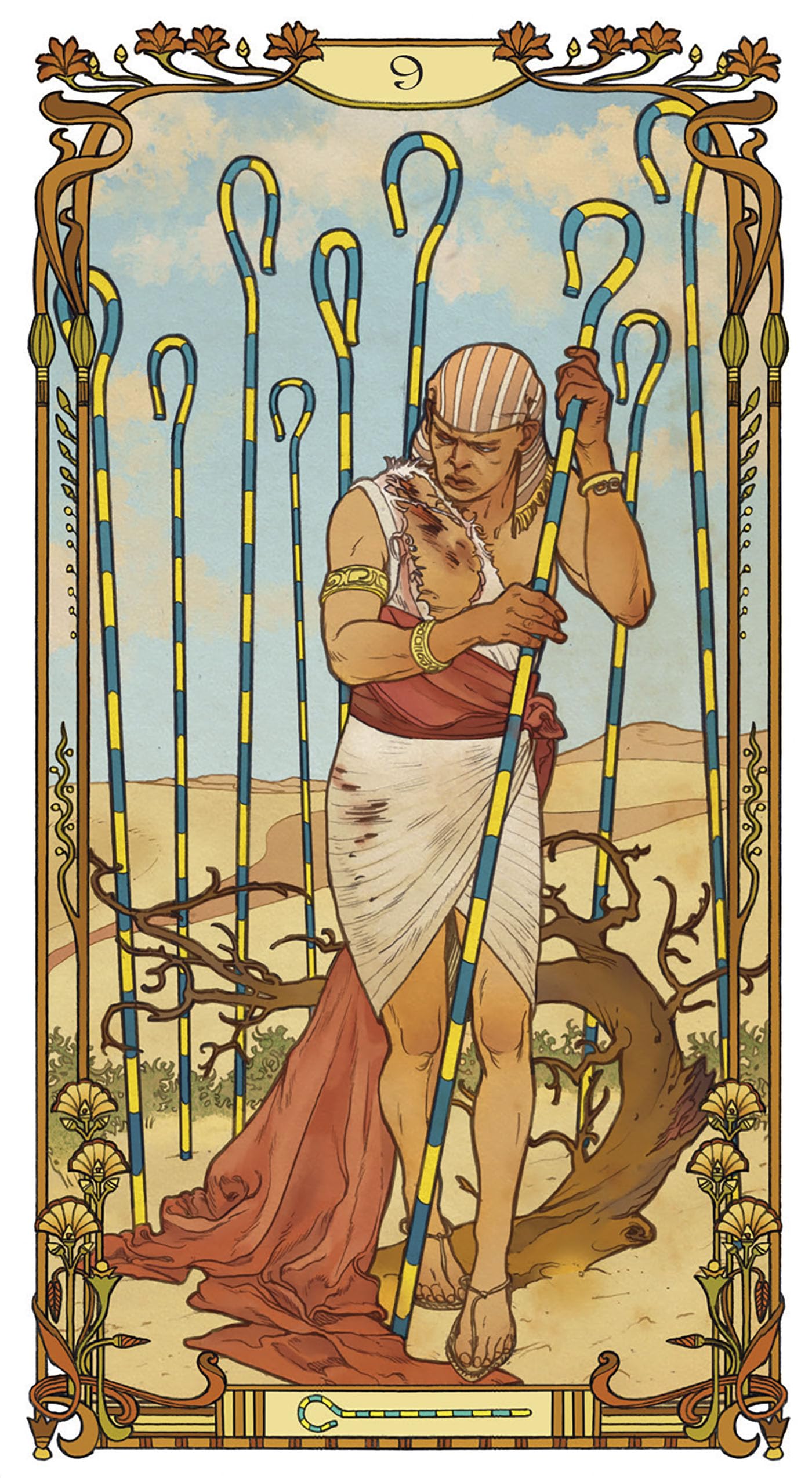 Coffret Tarot Égyptien Art nouveau