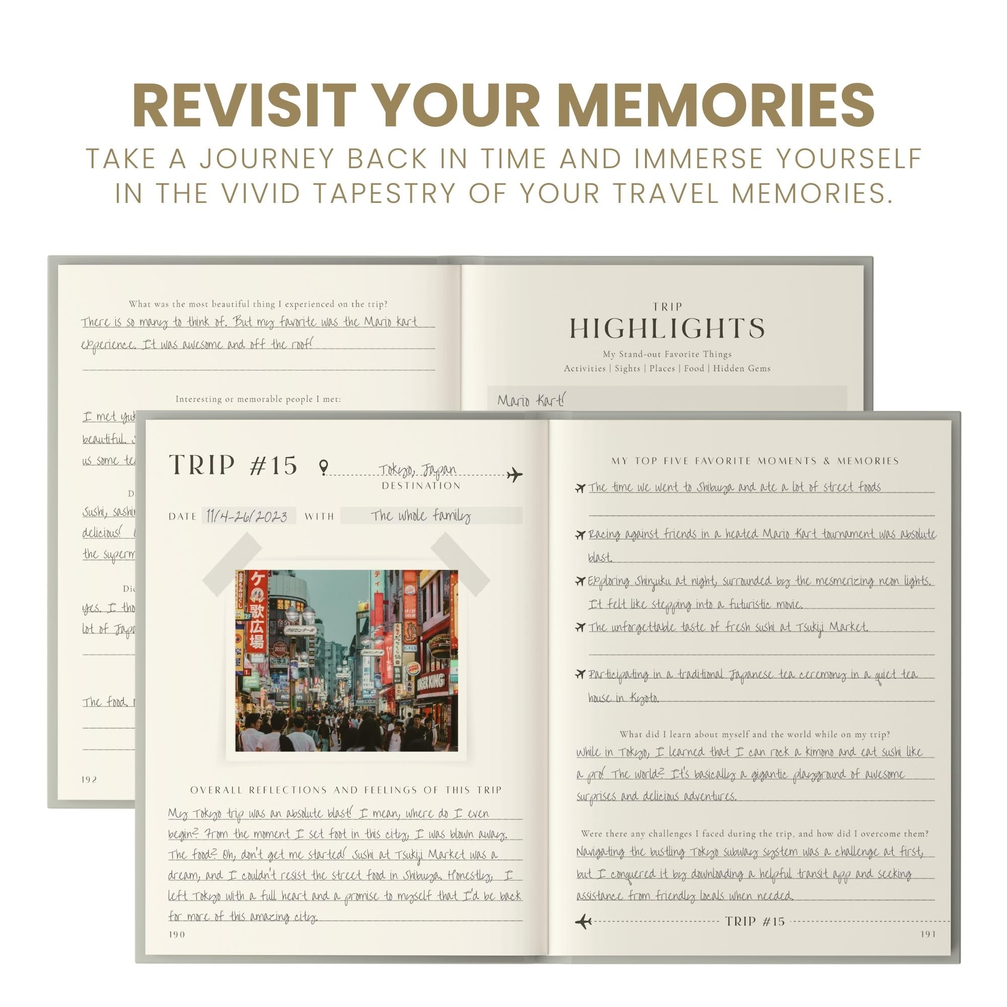 Inspired Ink Diario de viaje para mujeres y hombres, diario de viaje de 210 páginas, cuaderno de aventuras para viajeros, organizador de itinerarios y diario de recuerdos de viaje, regalo