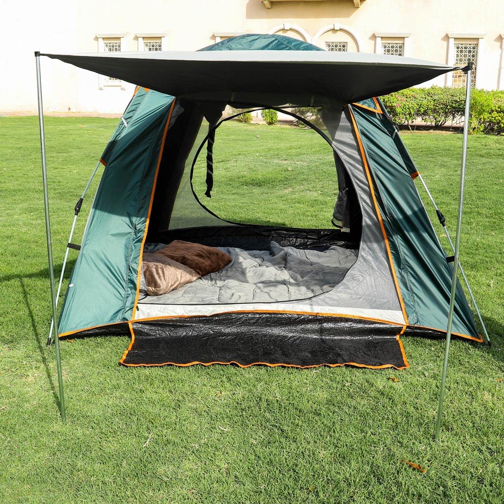 YAHOME Camping Tent Instant Pop up Tent Double Layer Waterproof Lightweight Tent For Picnic Beach Backpacking Windproof Tent Shelter For Tarvelling Hiking