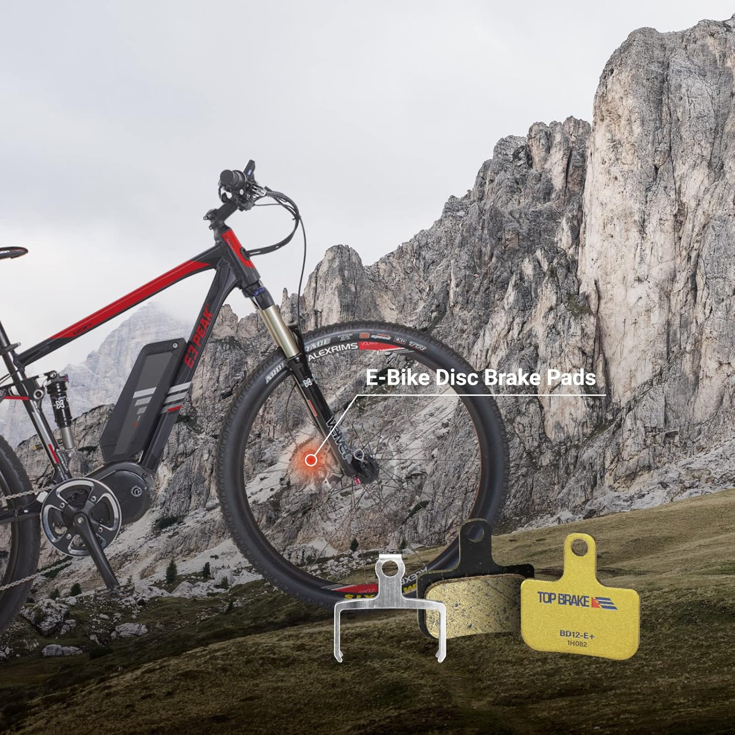 Top Brake BD12E+ Disc Bike Brake Pads for SRAM Level Ultimate/Red/AXS