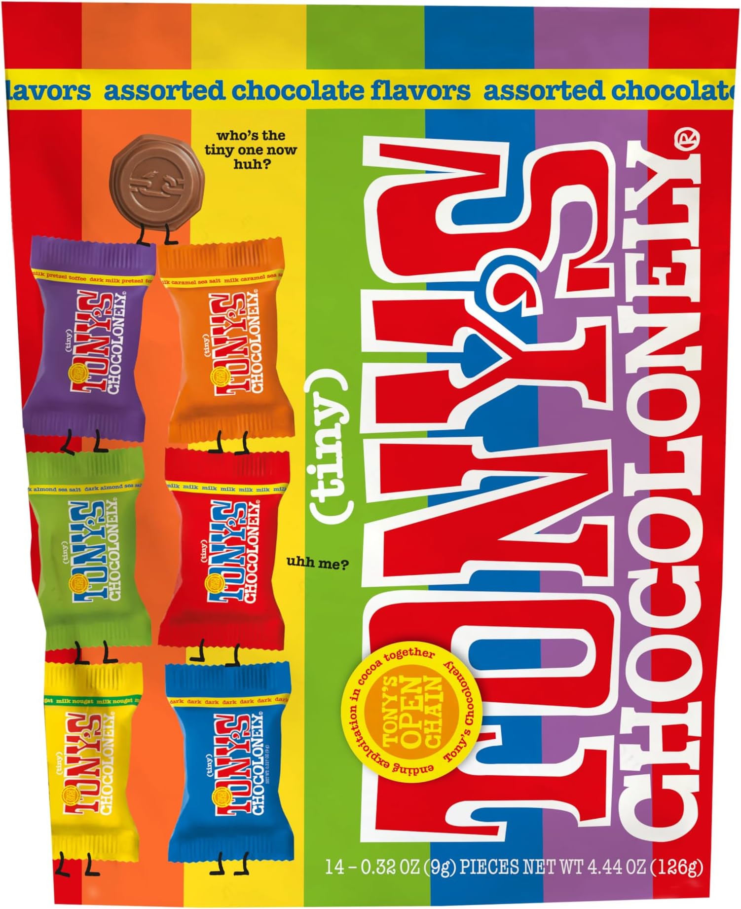 Assorted Milk Chocolate Chunks - Belgian, Fairtrade & B Corp Certified Chocolate - 4.44 Oz (1 Bag),